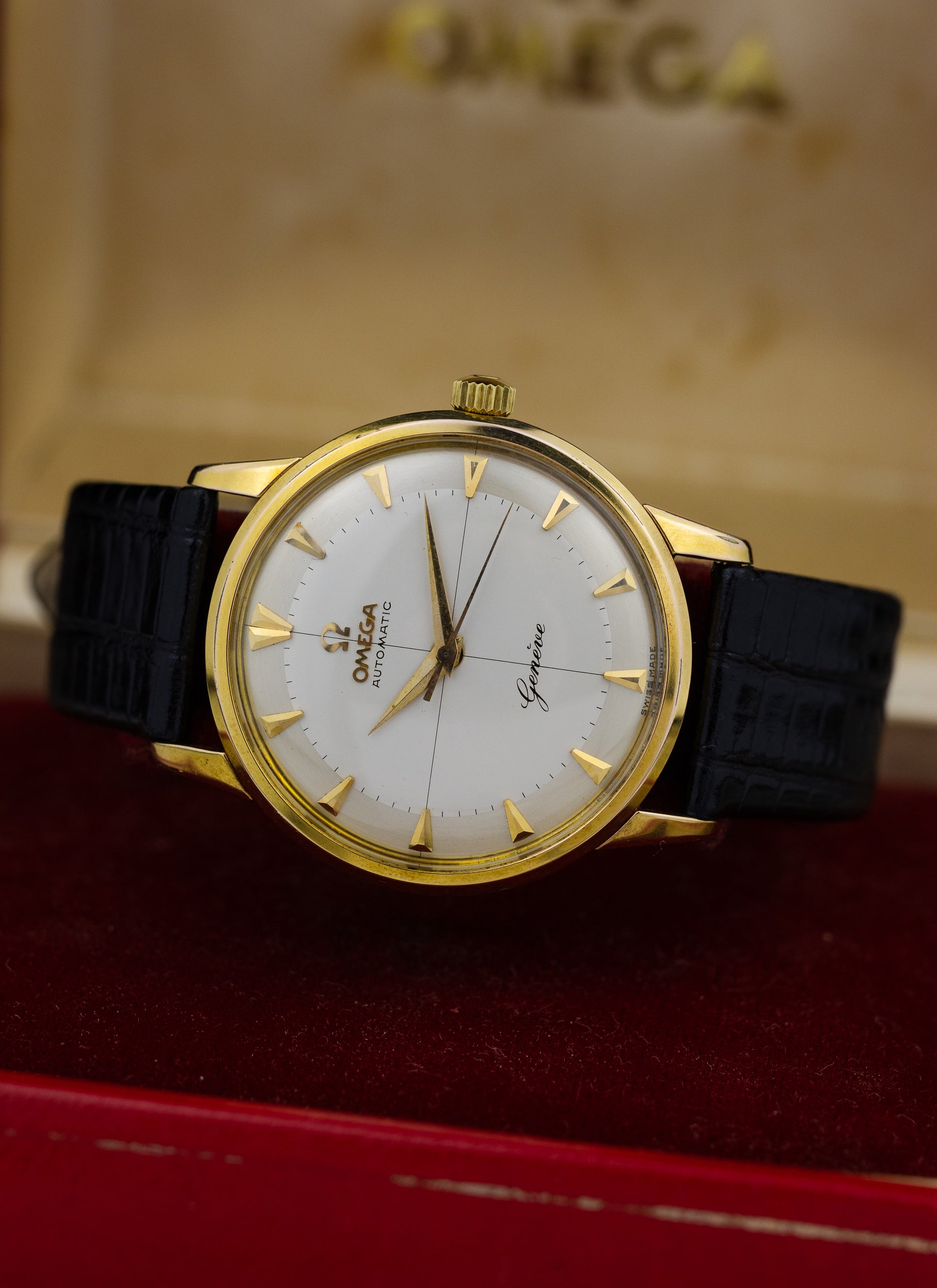 1959 Omega Geneve Crosshair Dial 14702 cal. 552 Box