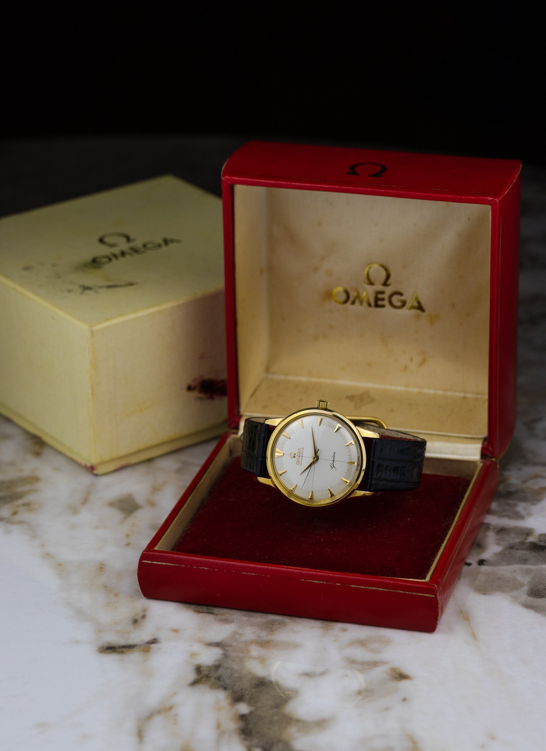1959 Omega Geneve Crosshair Dial 14702 cal. 552 Box