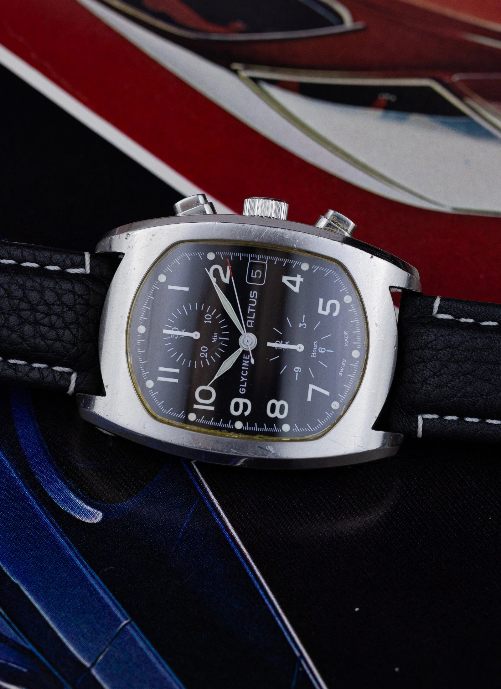 2010s Glycine Altus Chronograph 3811 cal. Valjoux 7750