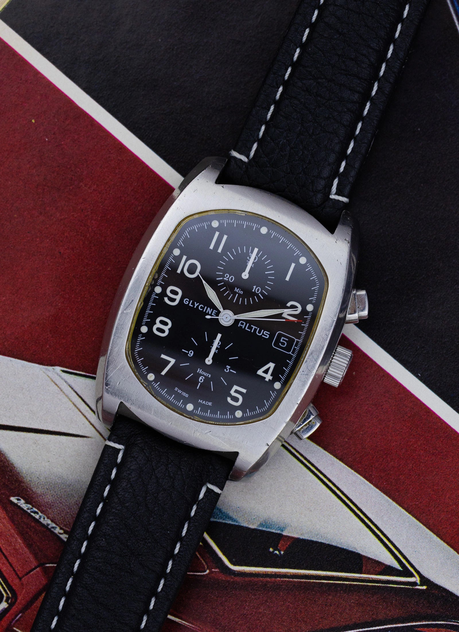 2010s Glycine Altus Chronograph 3811 cal. Valjoux 7750