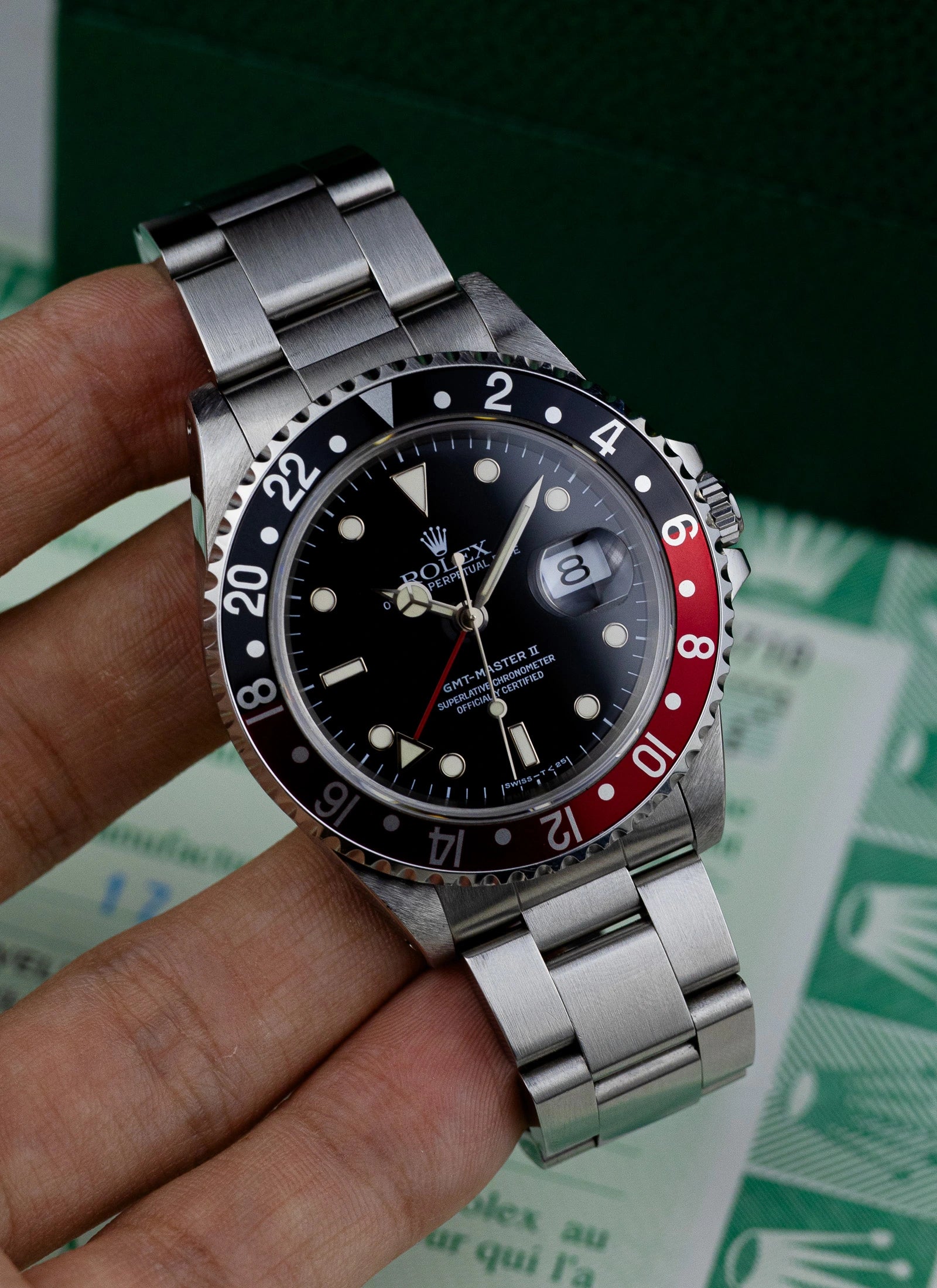 1996 Rolex GMT-Master II 16710 Coke Full Set