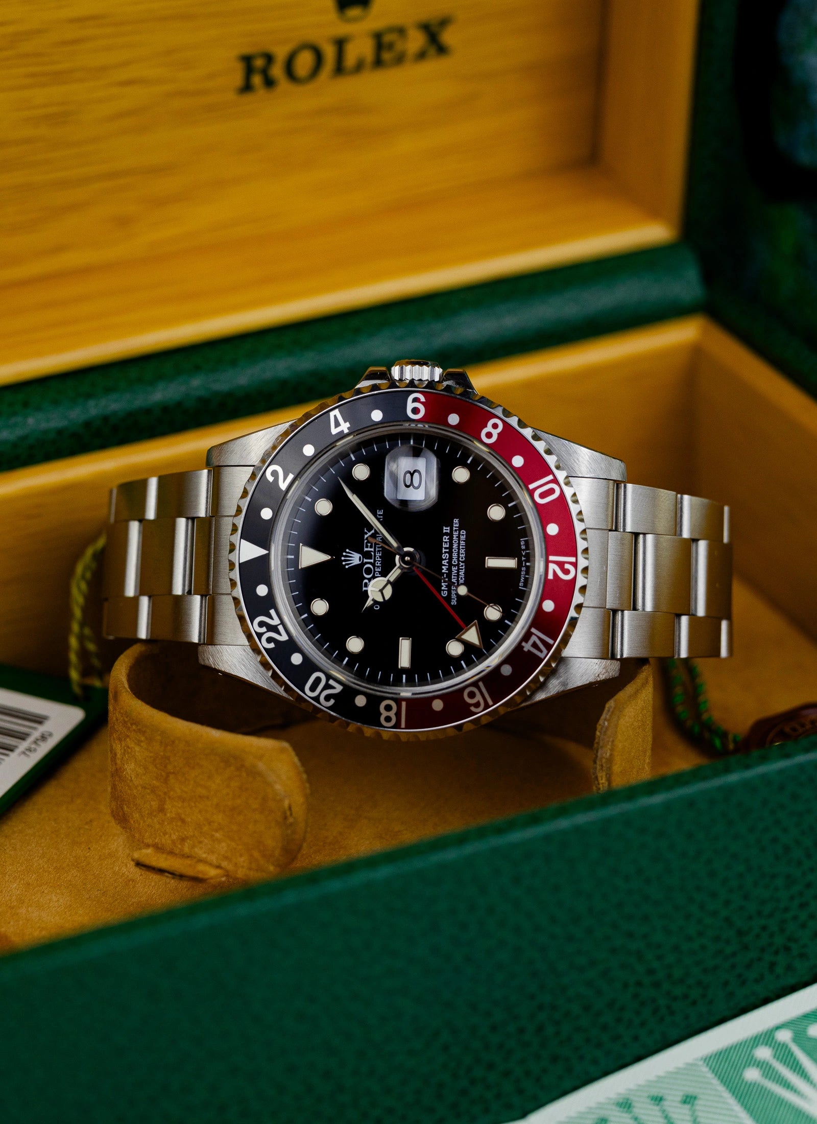 1996 Rolex GMT-Master II 16710 Coke Full Set