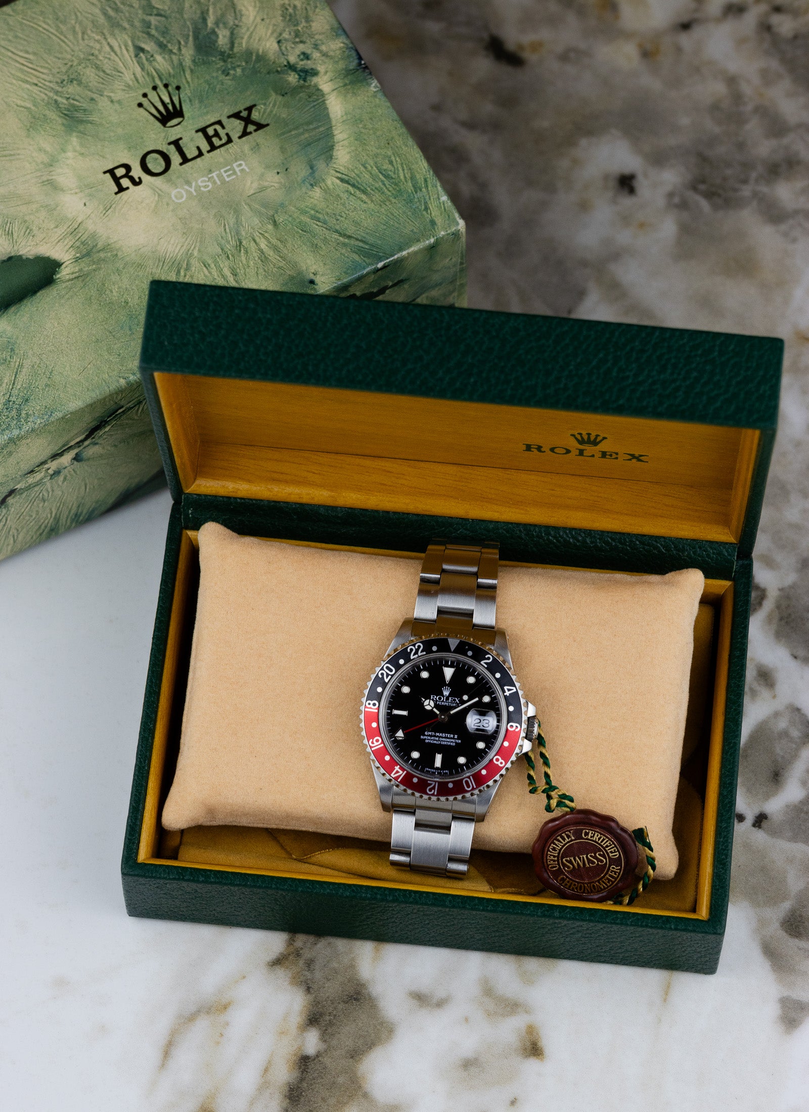 1990 Rolex GMT Master II Coke 16710 Box