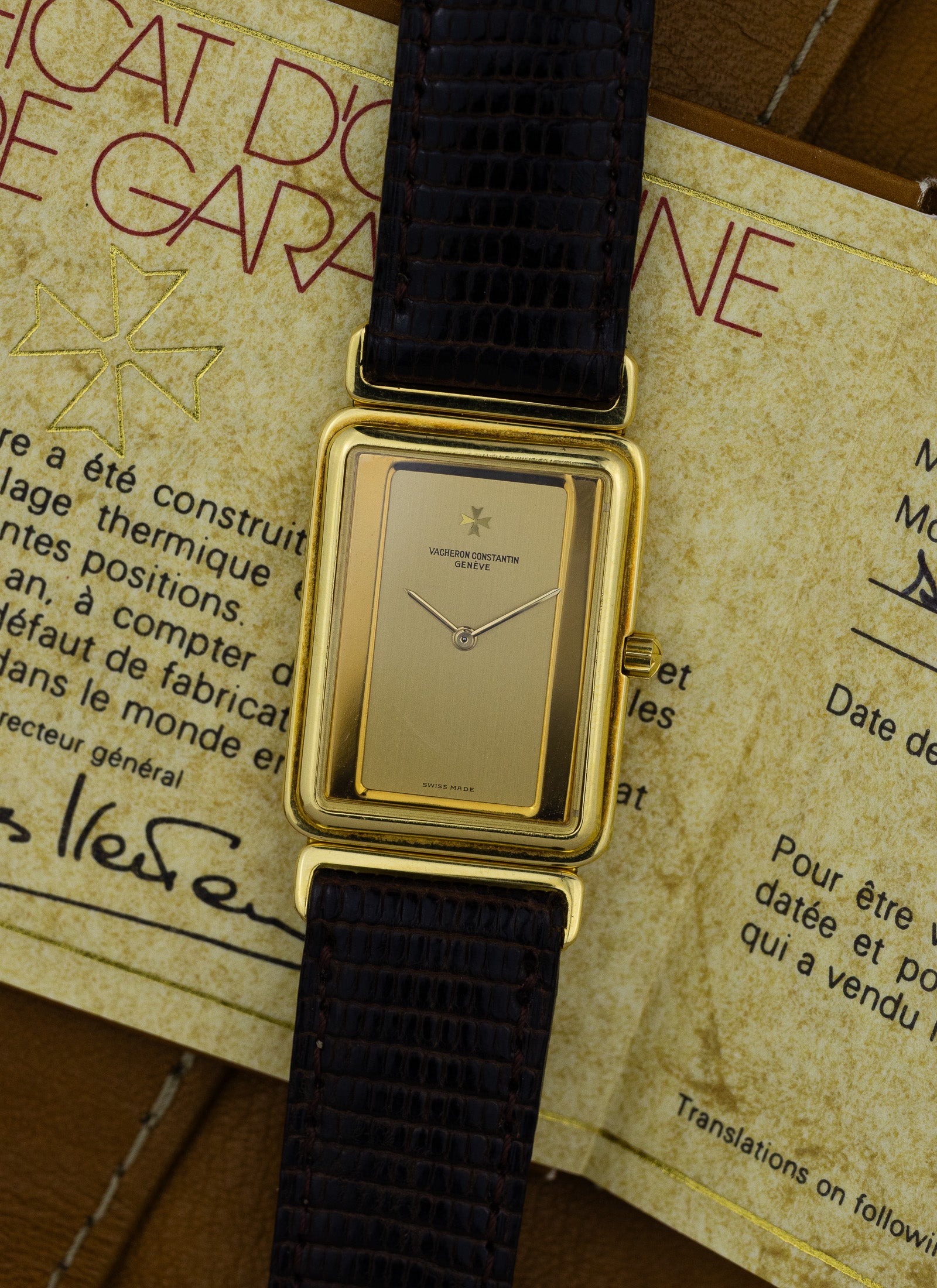 1980s 18K Vacheron Constantin Harmony 71201 Full Set