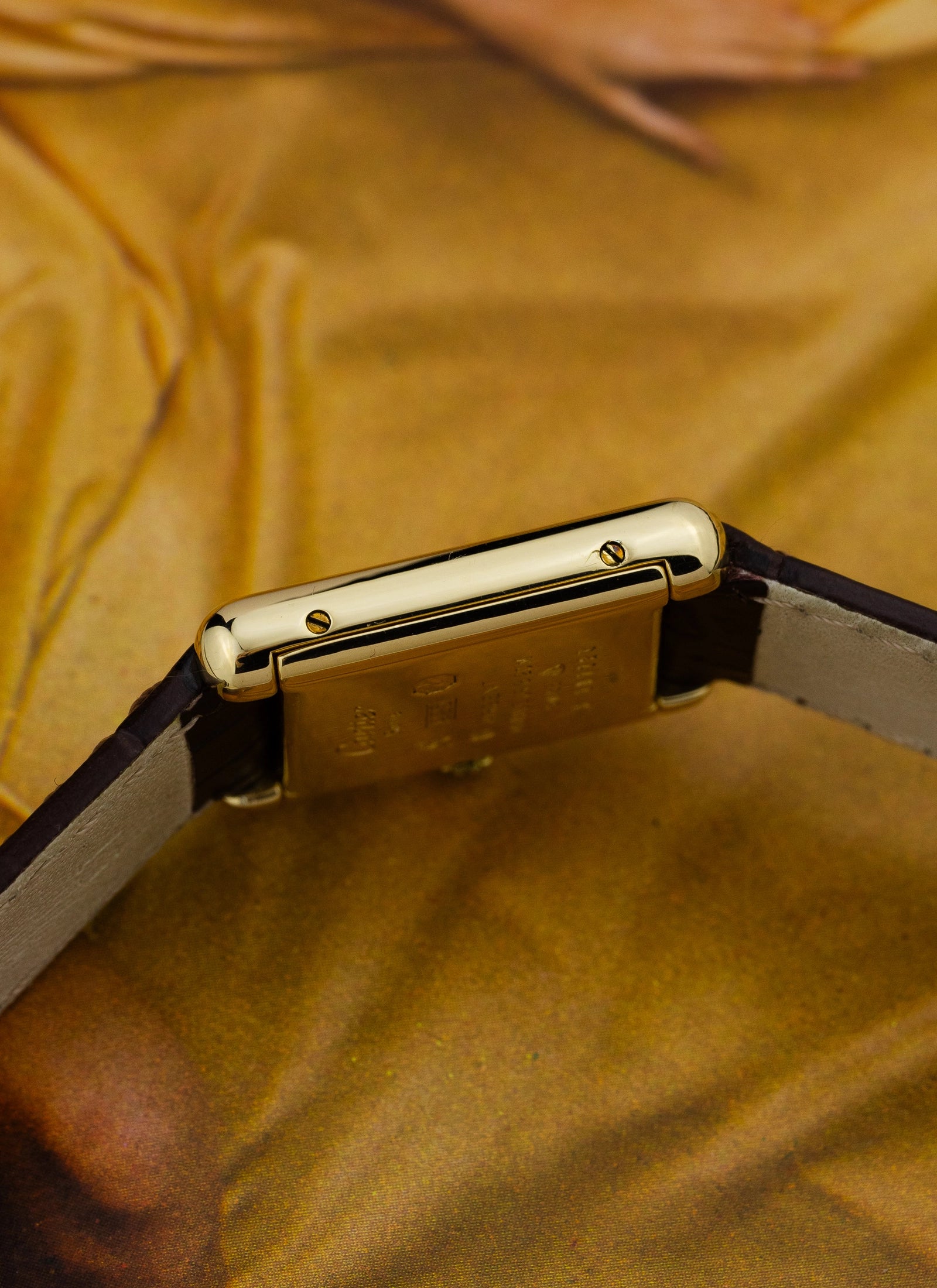 1980s Lady Cartier Must Tank Ivory Manual Winding