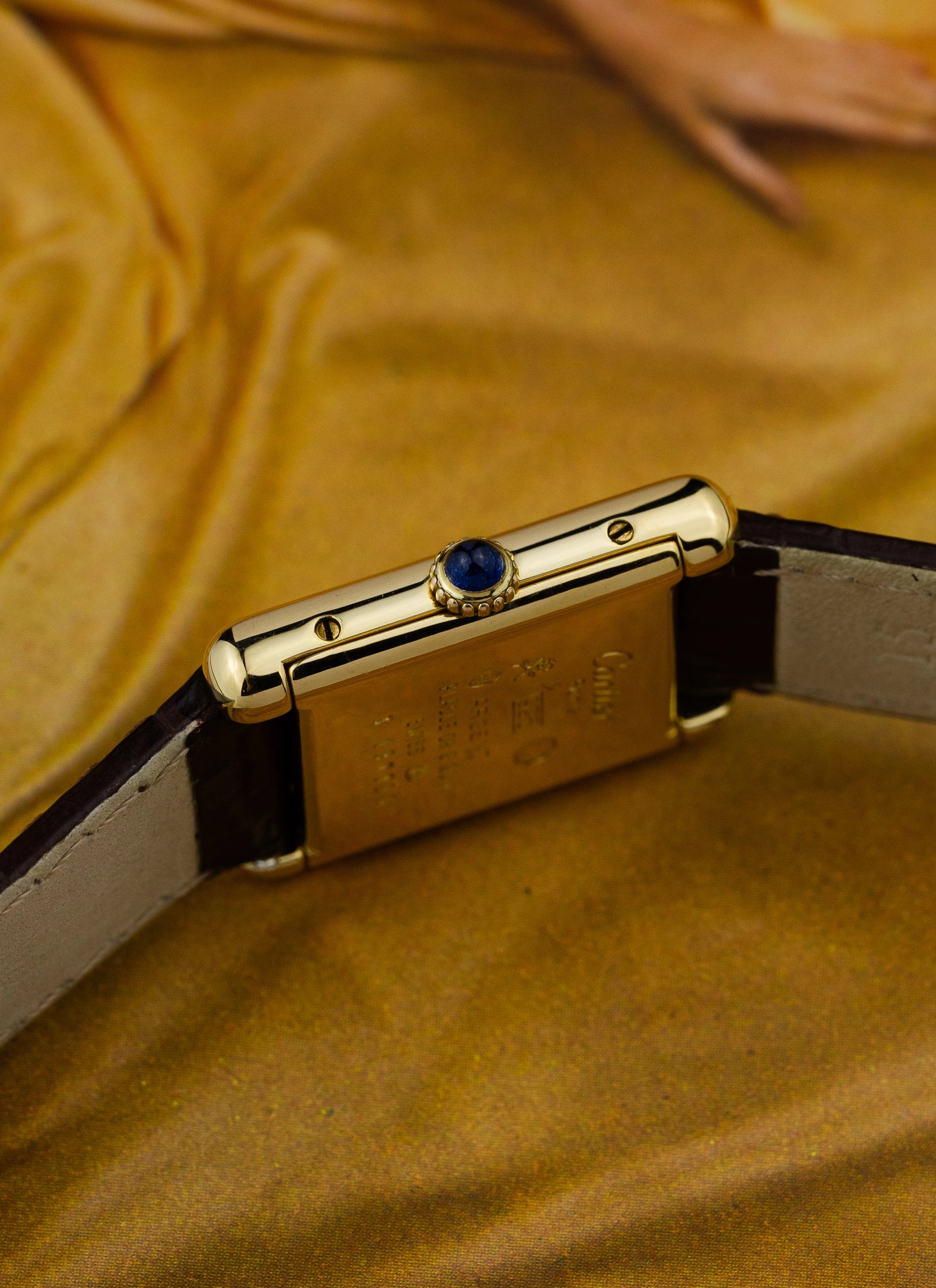 1980s Lady Cartier Must Tank Ivory Manual Winding