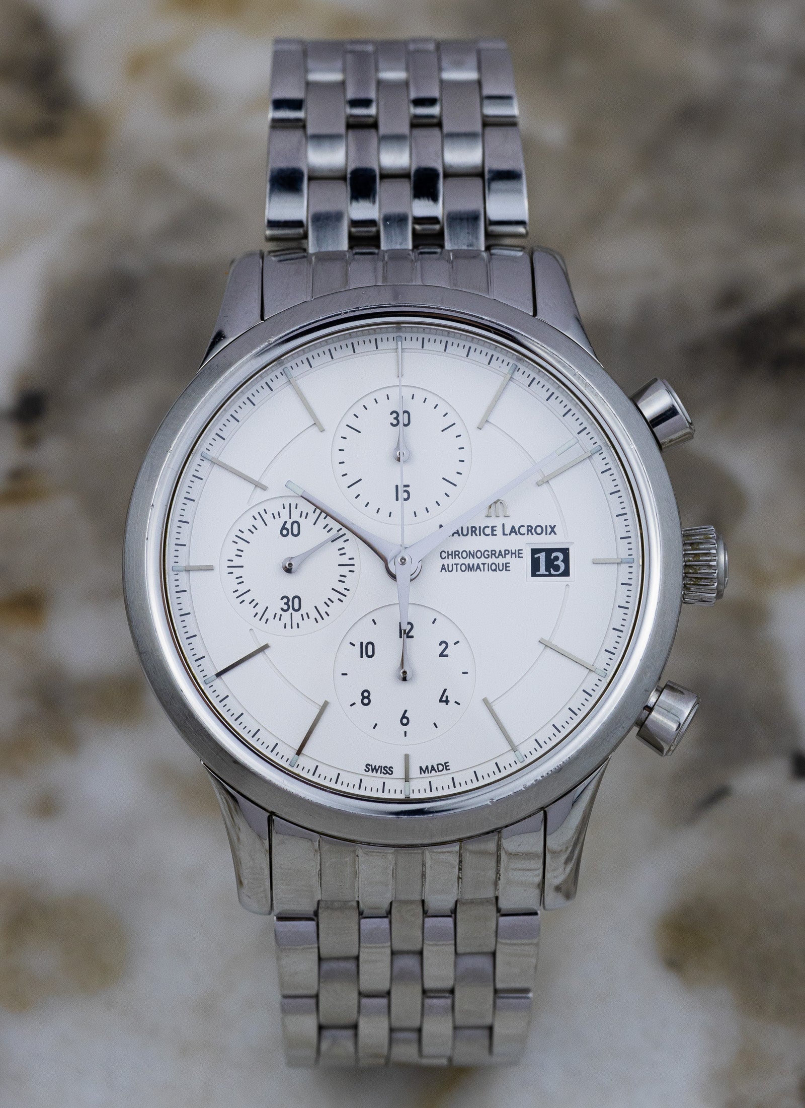 2010s Maurice Lacroix Les Classiques Chronographe LC6058