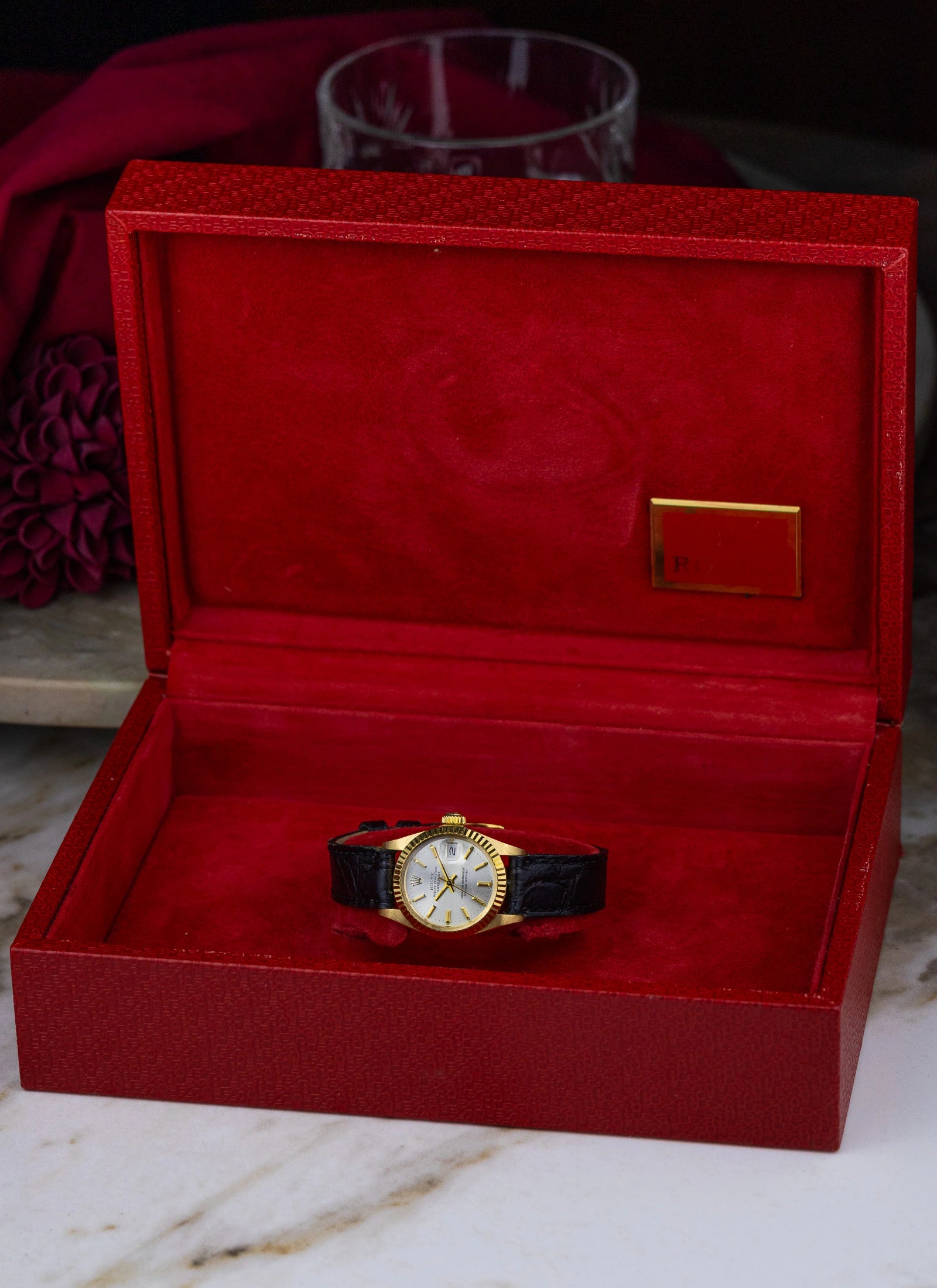 1978 18K Lady Rolex Datejust 6916 Box