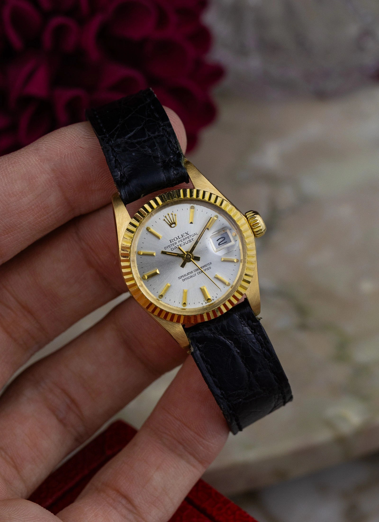 1978 18K Lady Rolex Datejust 6916 Box