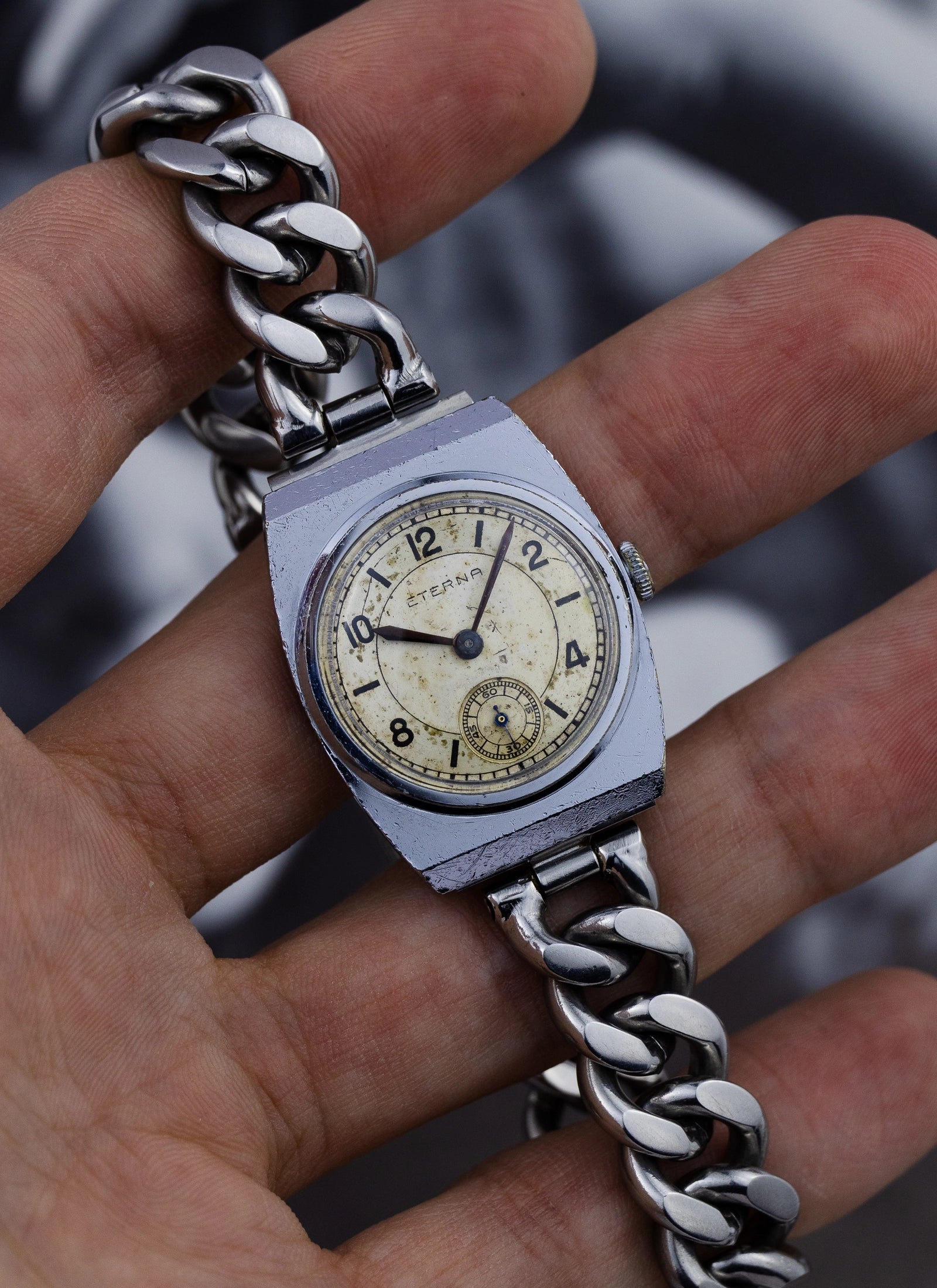 1930s Eterna Vintage Sector Dial Manual Winding Serviced