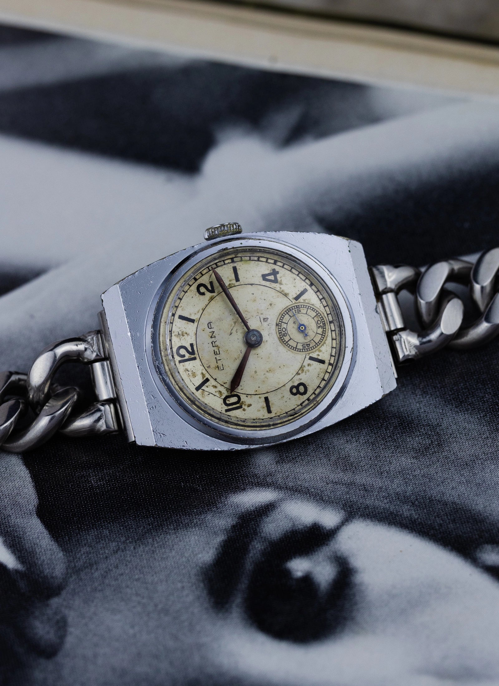 1930s Eterna Vintage Sector Dial Manual Winding Serviced