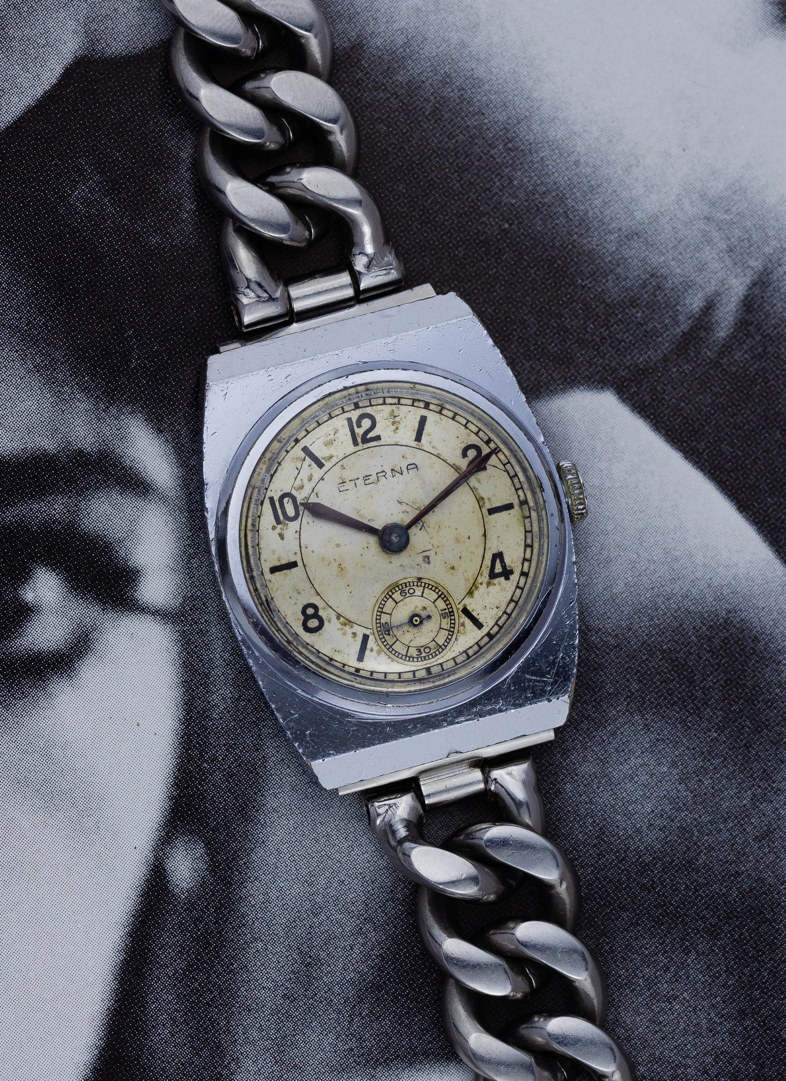 1930s Eterna Vintage Sector Dial Manual Winding Serviced