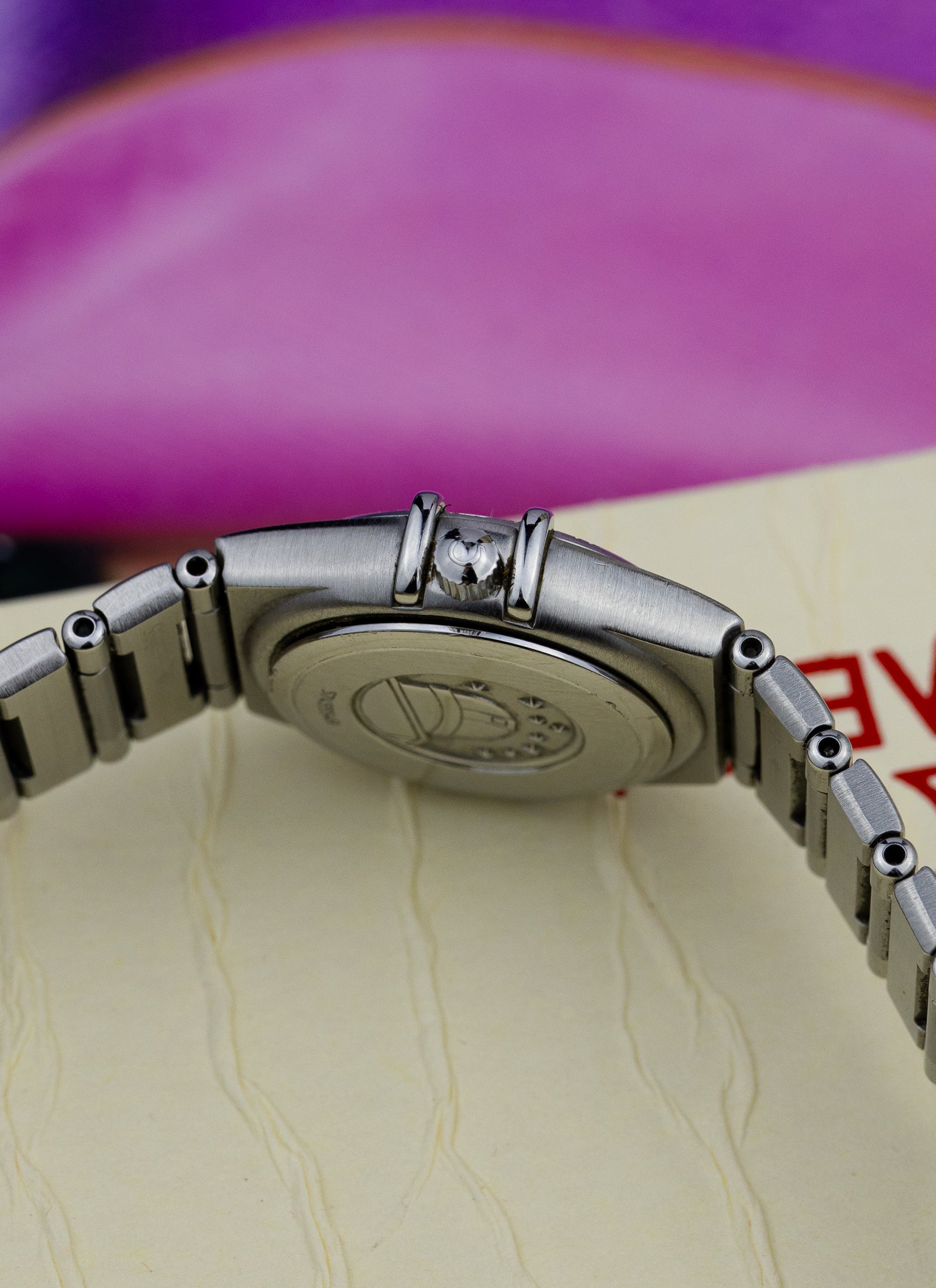 1998 Lady Omega Constellation Diamonds Pink MOP 1567.66.00 cal. 1456 Full Set