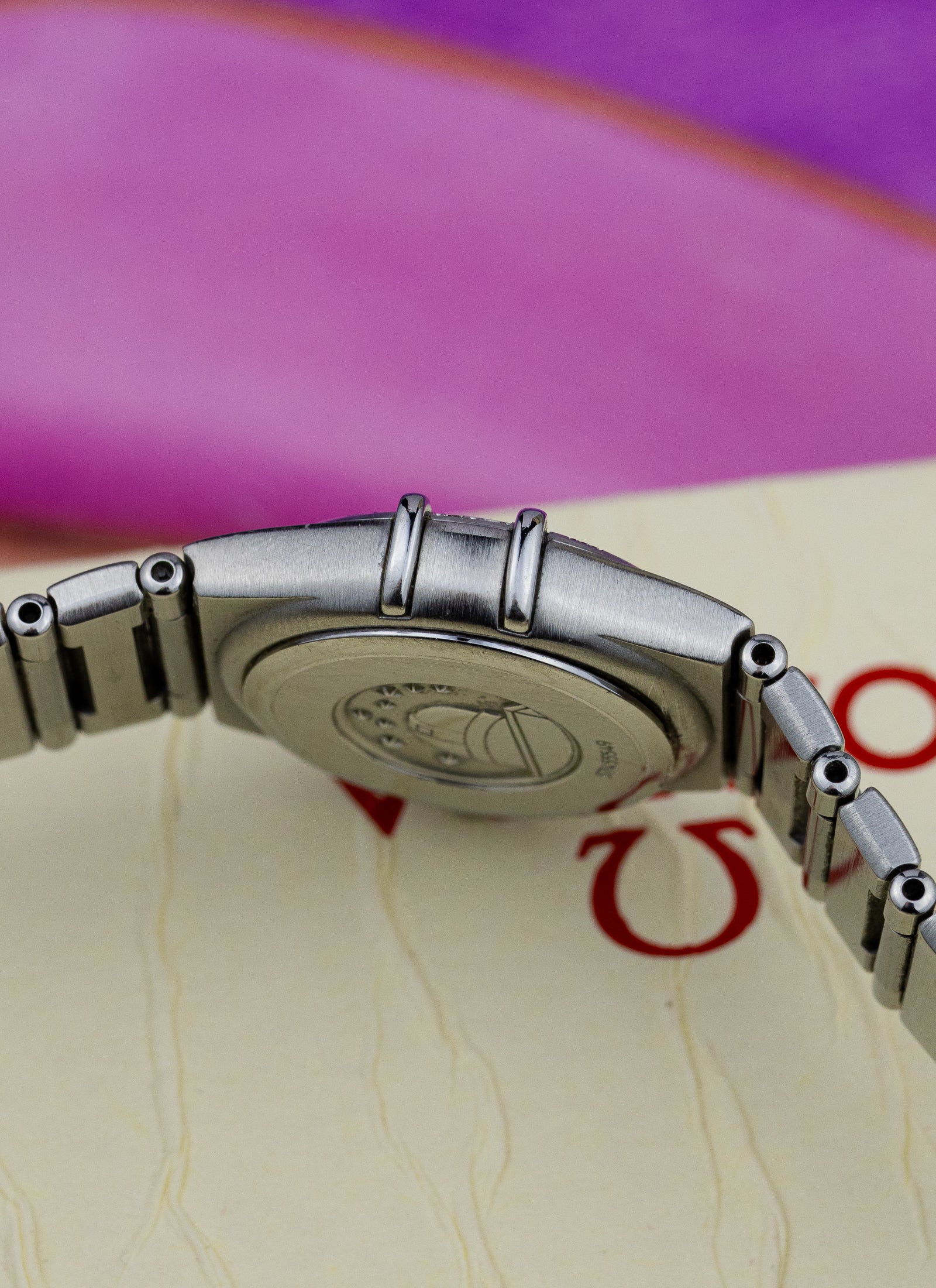 1998 Lady Omega Constellation Diamonds Pink MOP 1567.66.00 cal. 1456 Full Set