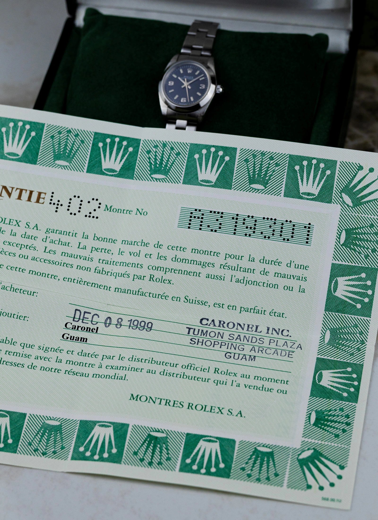 1999 Lady Rolex Oyster Perpetual 76080 Full Set