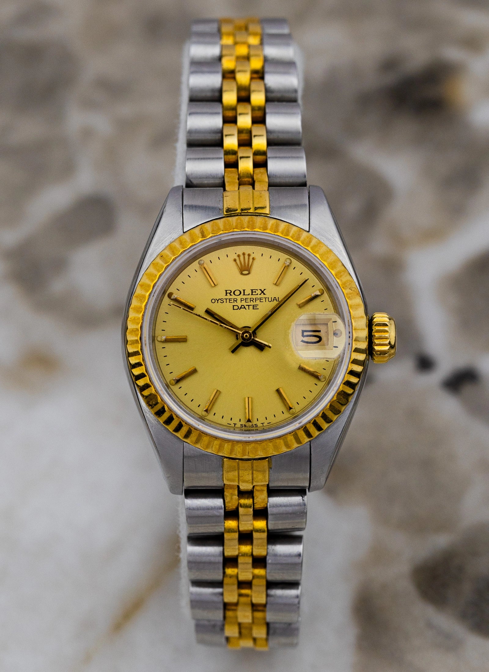 1984 Lady Rolex Oyster Perpetual Date 69173* Bicolor Box