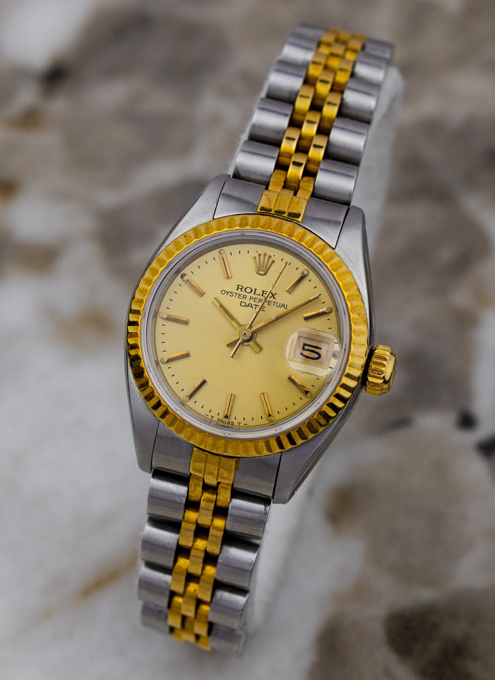 1984 Lady Rolex Oyster Perpetual Date 6917 Bicolor Box