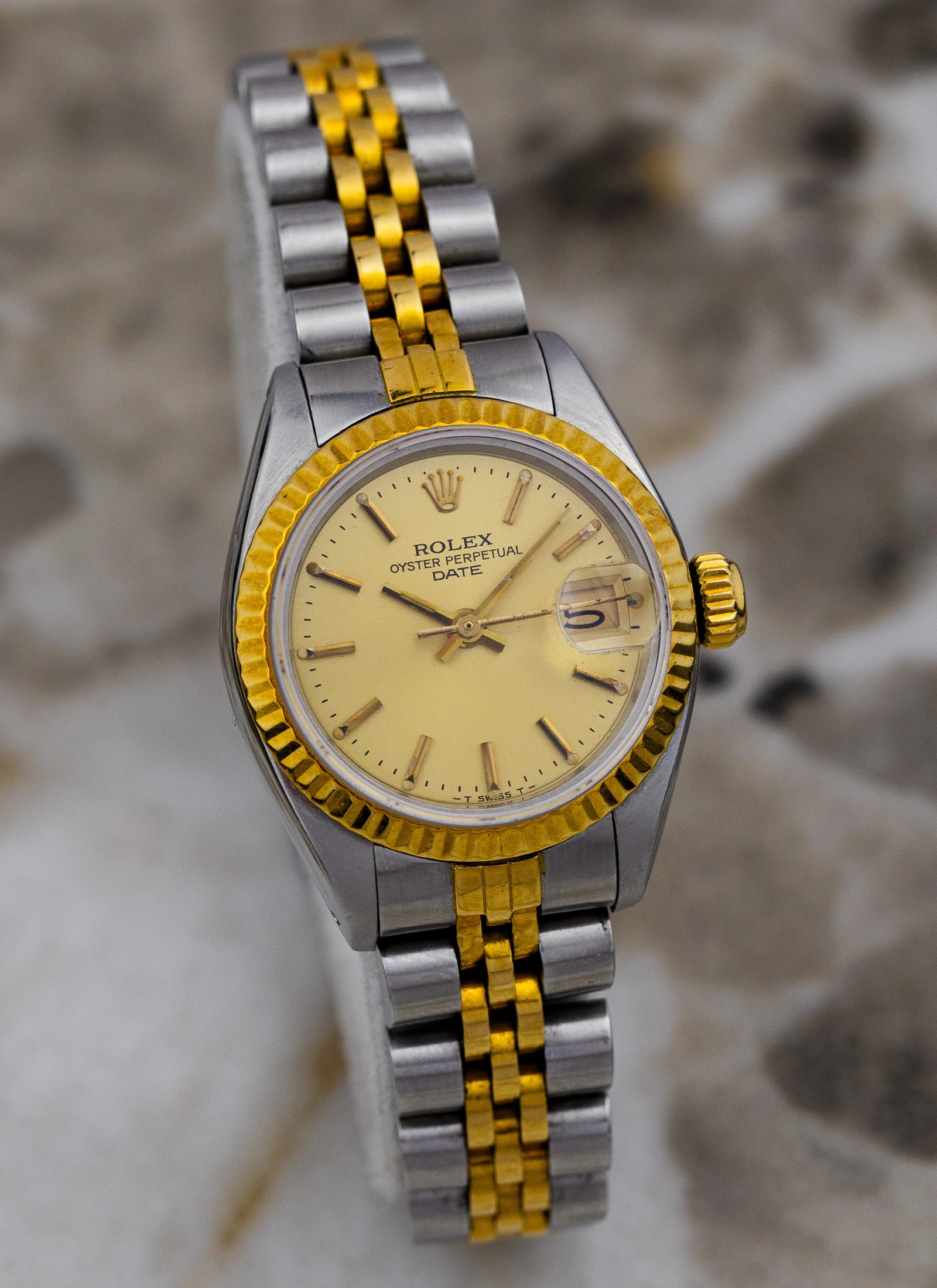 1984 Lady Rolex Oyster Perpetual Date 6917 Bicolor Box