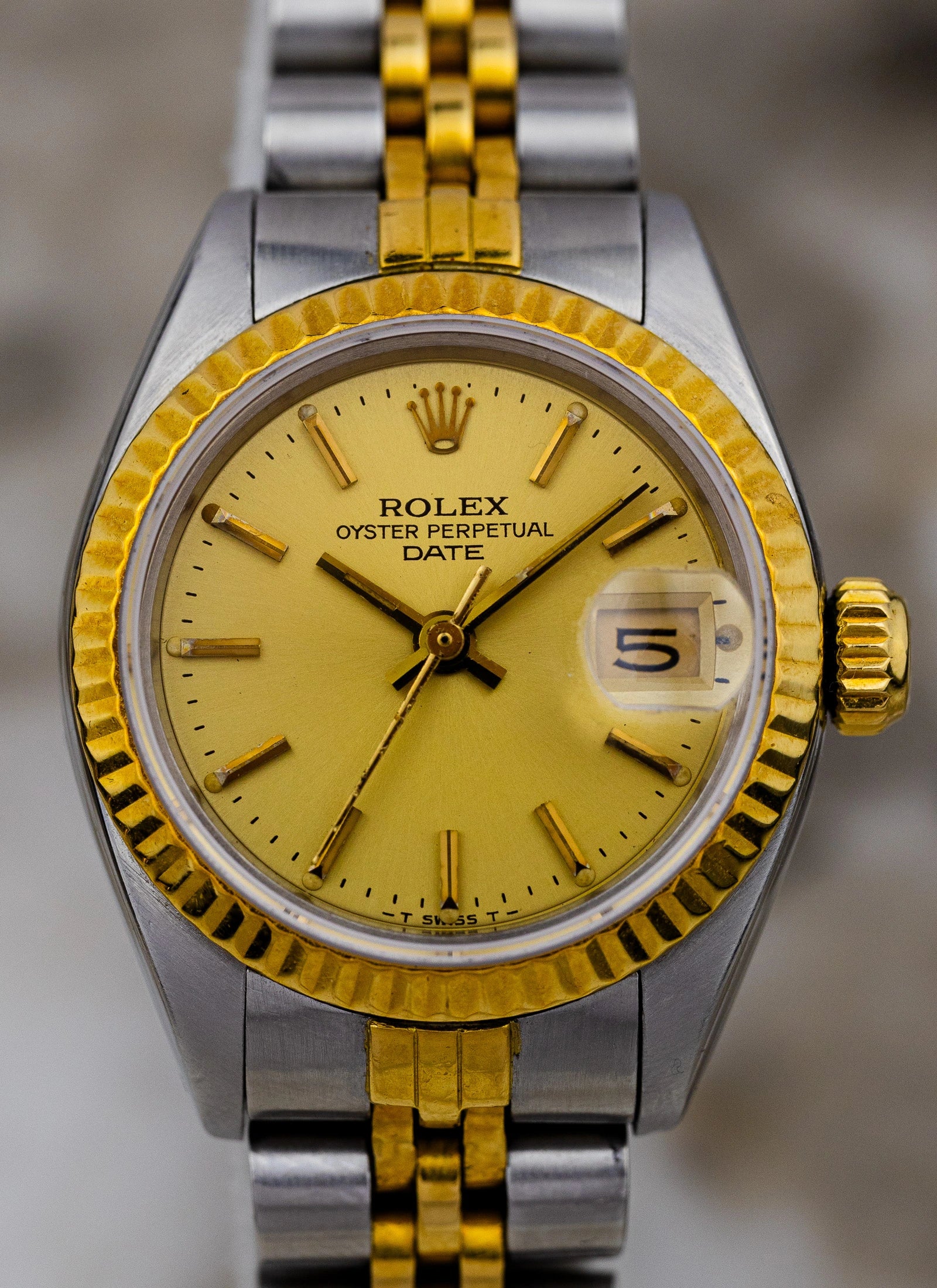 1984 Lady Rolex Oyster Perpetual Date 6917 Bicolor Box