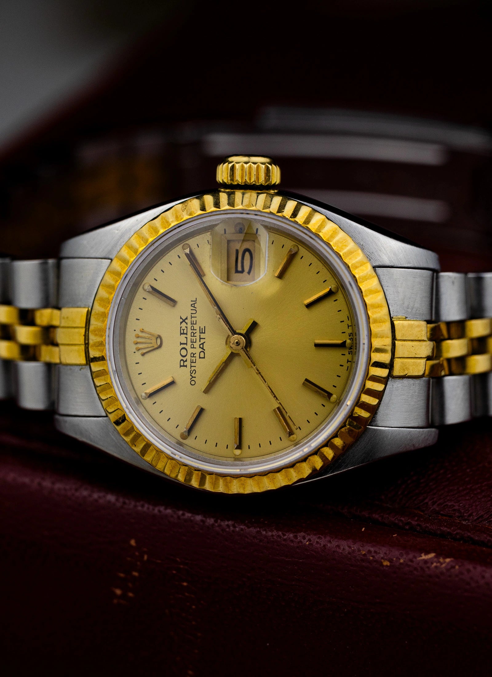 1984 Lady Rolex Oyster Perpetual Date 6917 Bicolor Box