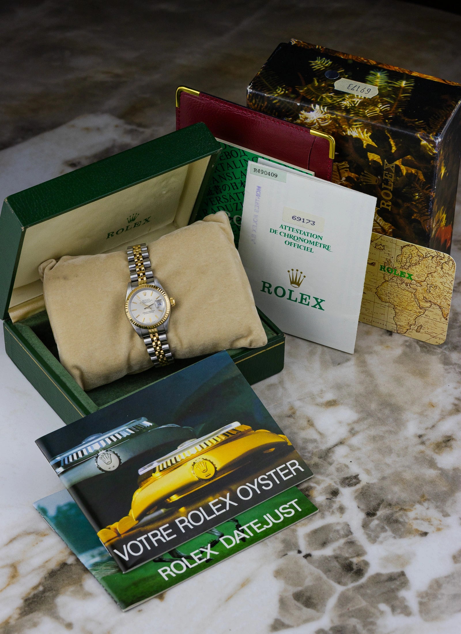 1988 Lady Rolex Datejust Bicolor 69173 Full Set