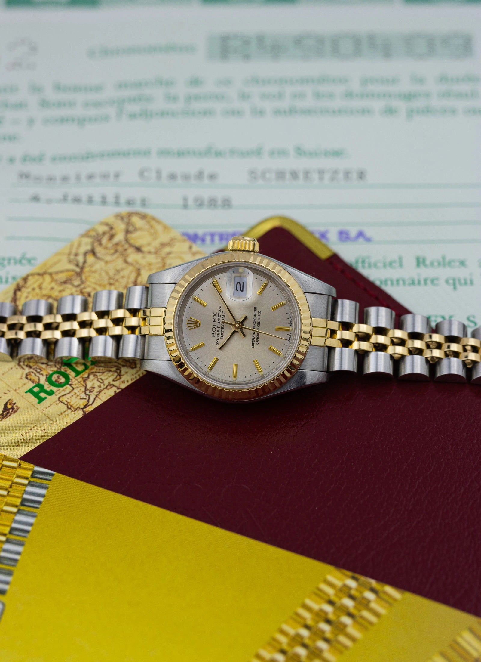 1988 Lady Rolex Datejust Bicolor 69173 Full Set