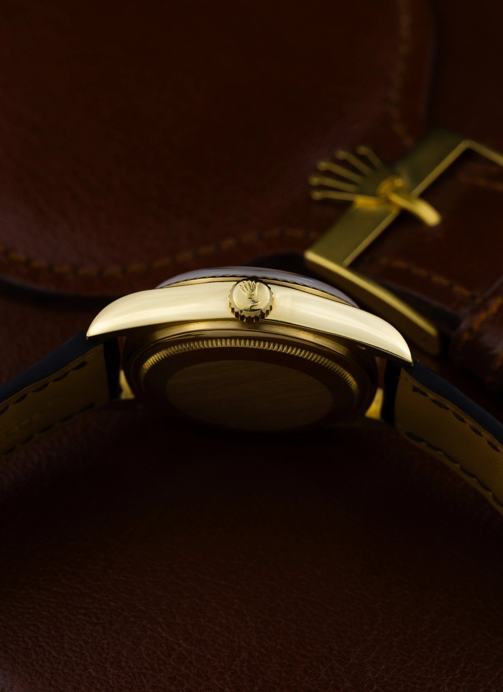 1983 18K Rolex Day-Date Lemoncello Roman Dial 18038 Box