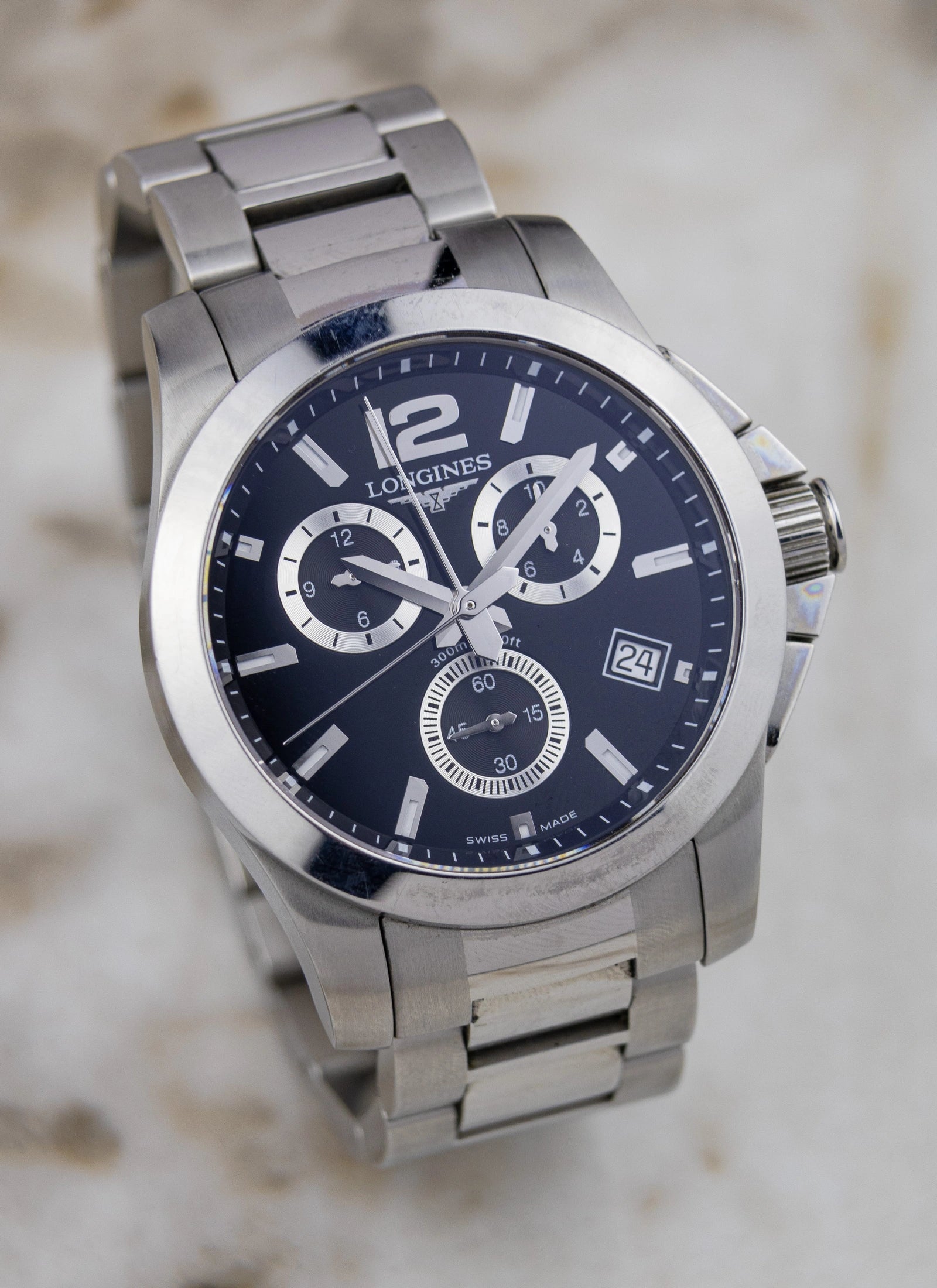 2017 Longines Conquest Chronograph L3.660.4 Full Set