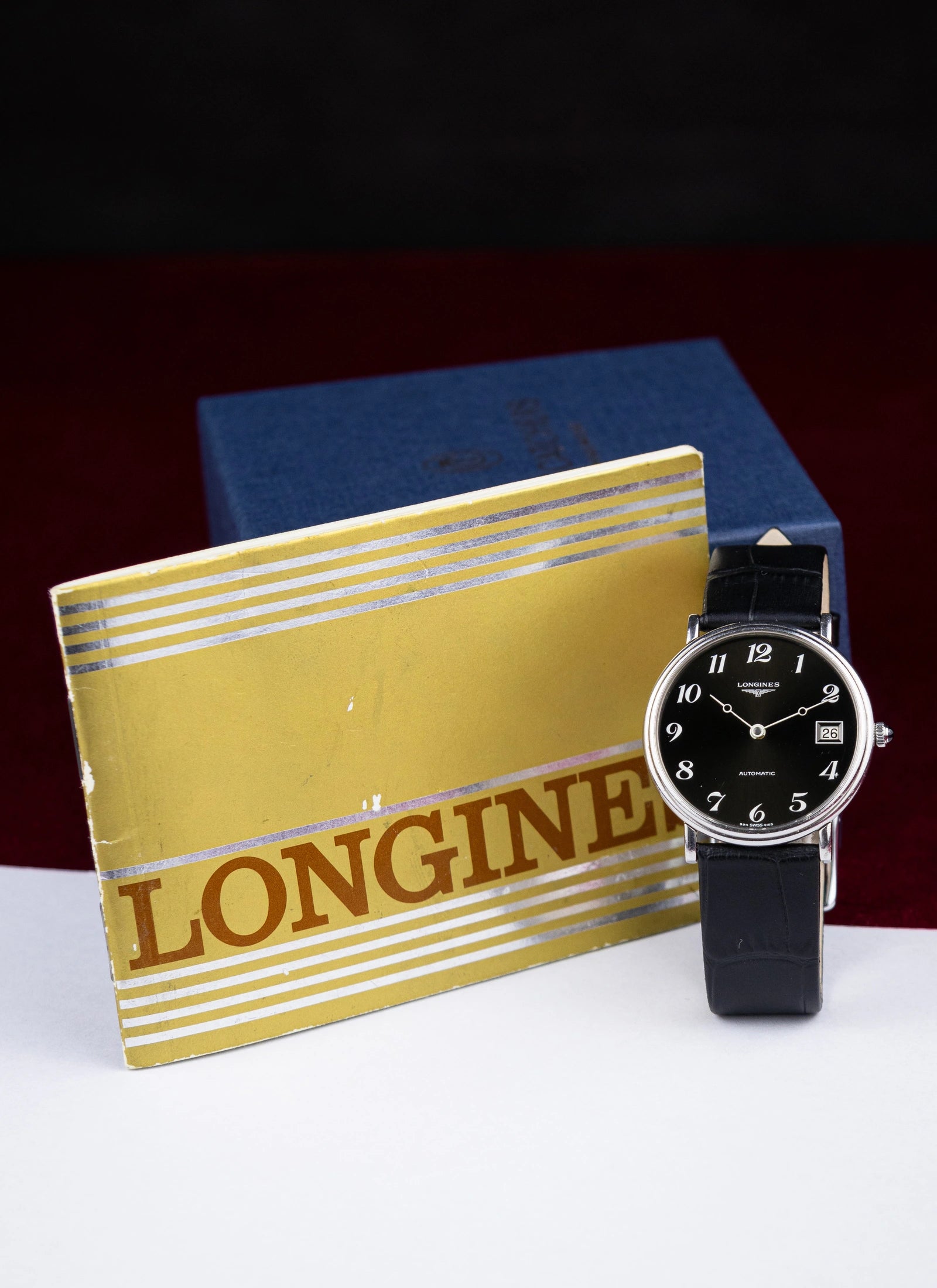 1970s Longines Black Breguet Dial 4185 cal. L994.1