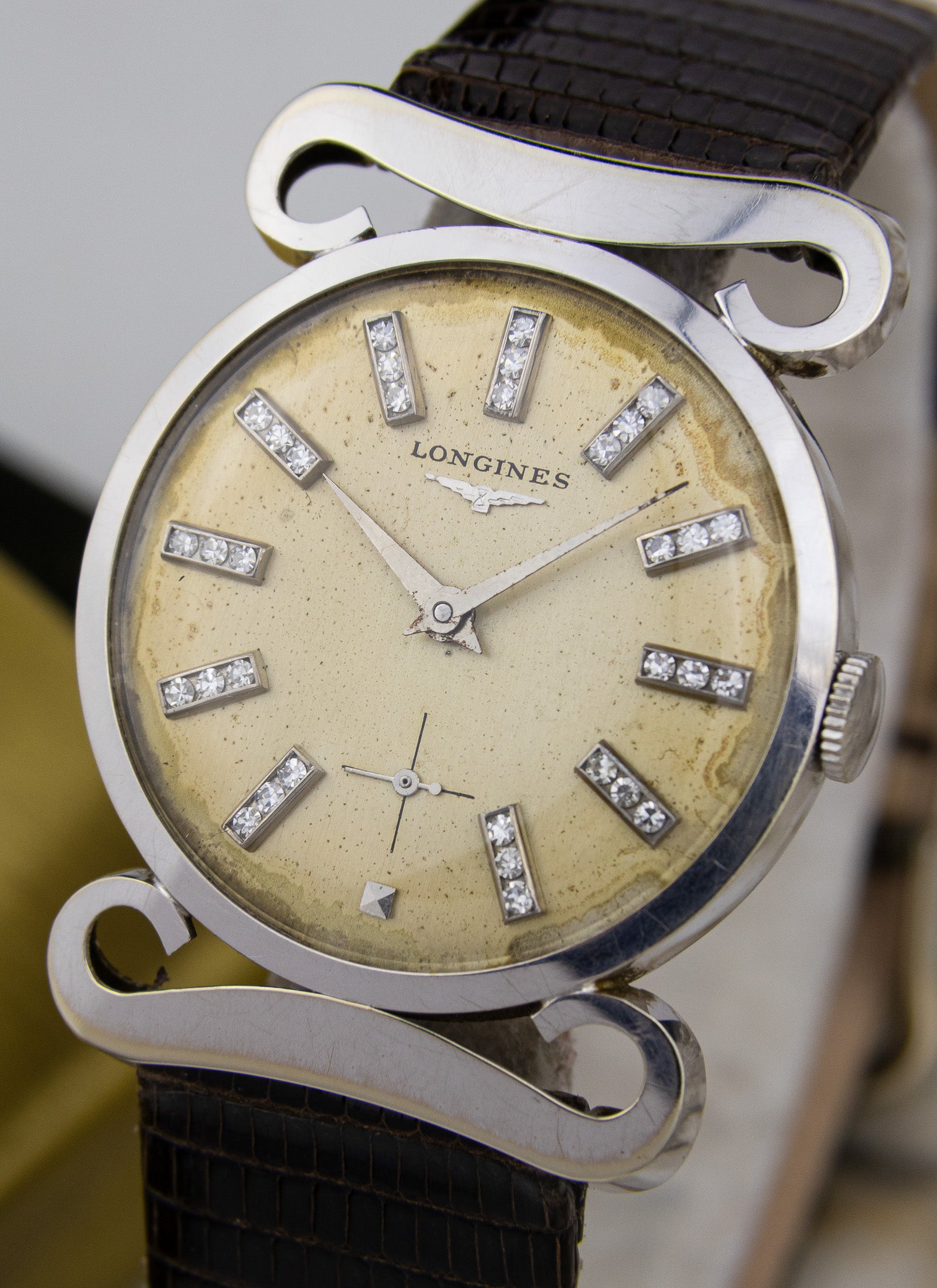 1953 14K Longines Diamond Dial Full Set 22L