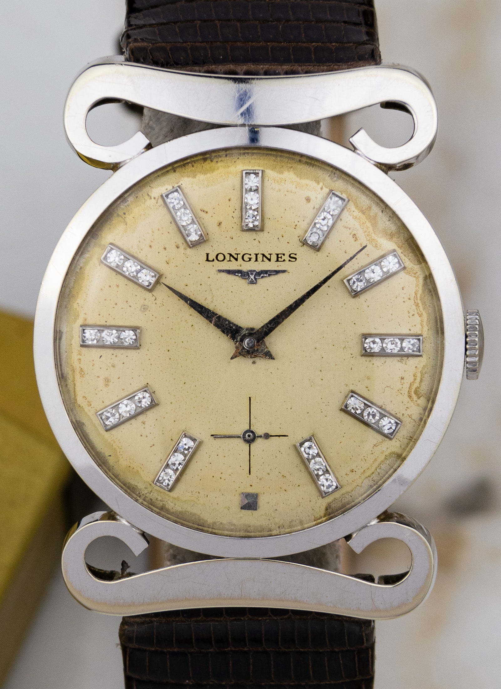 1953 14K Longines Diamond Dial Full Set 22L