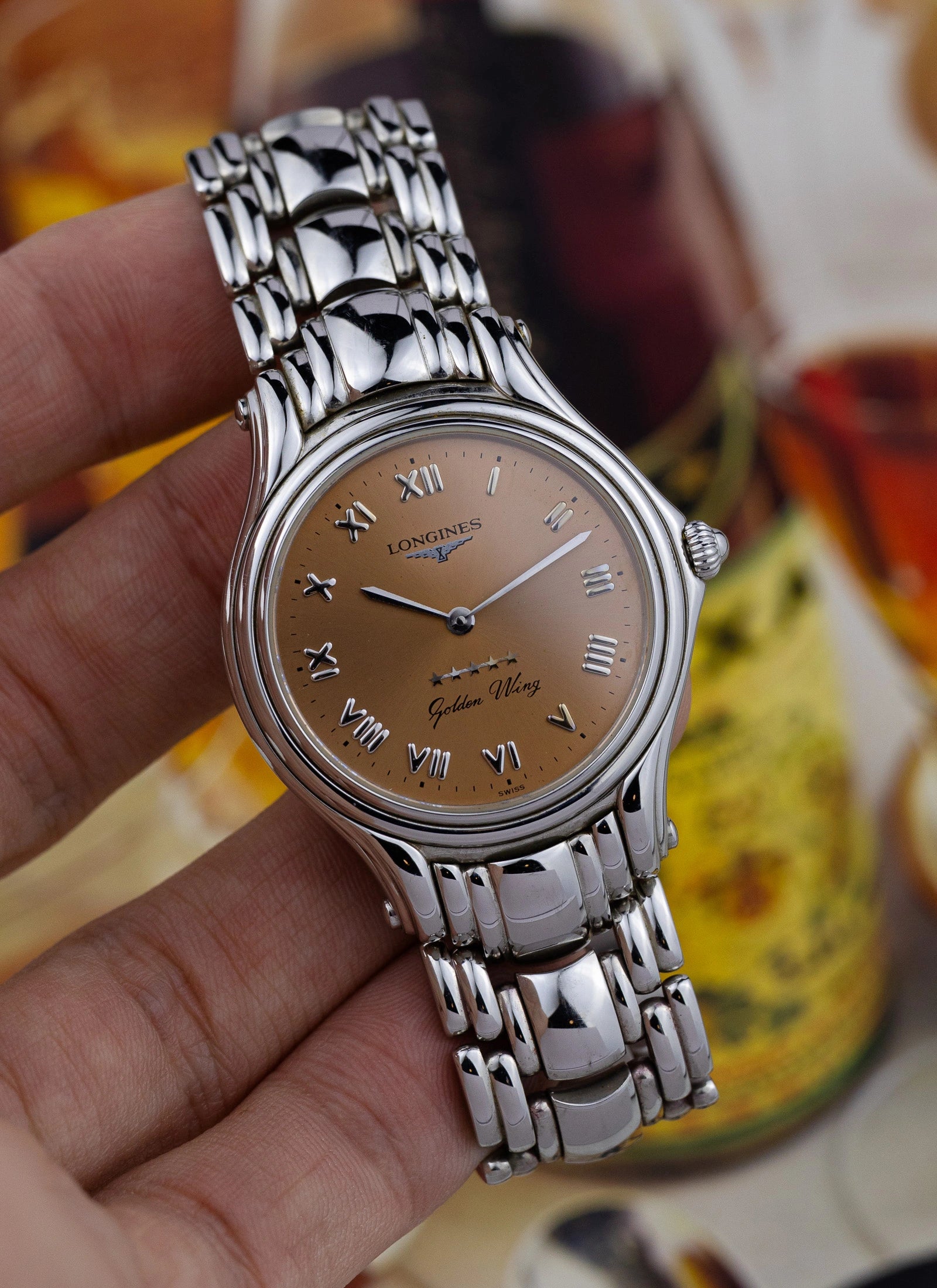 2000s Longines Golden Wing Salmon Dial L3.606.4 cal. L.124.1