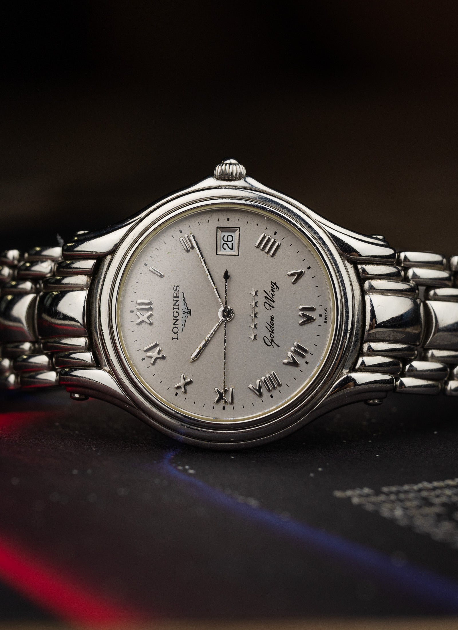 2000s Longines Golden Wing Roman Dial L3.606.4