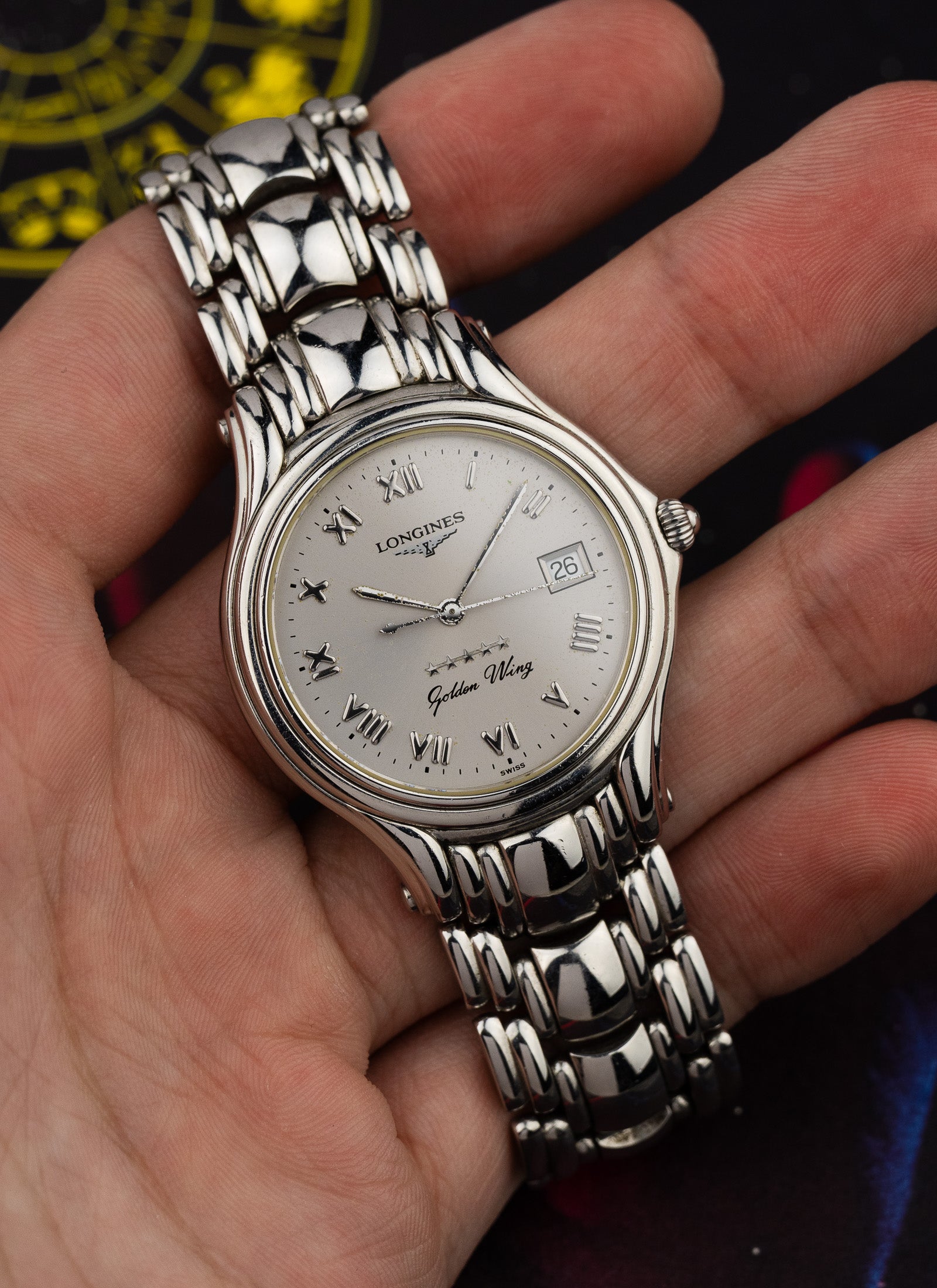 2000s Longines Golden Wing Roman Dial L3.606.4