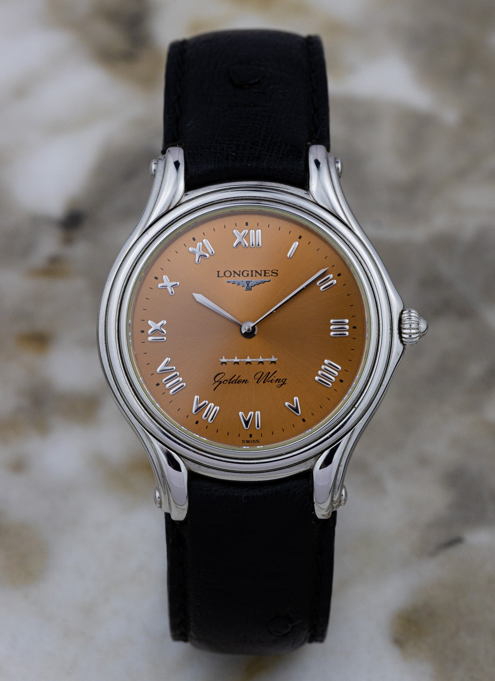 1998 Longines Golden Wing Salmon Dial L3.605.4.982 Full Set