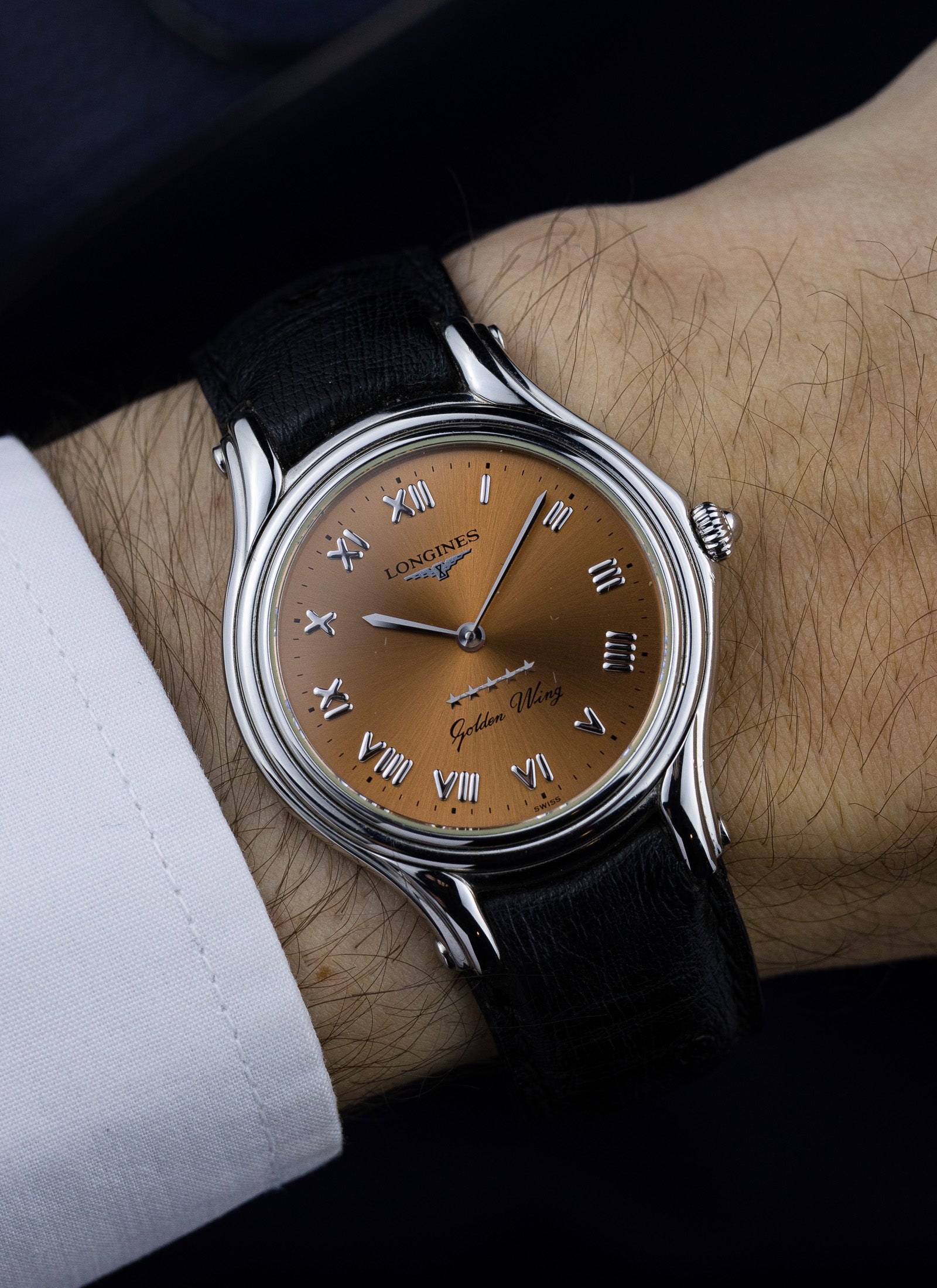 1998 Longines Golden Wing Salmon Dial L3.605.4.982 Full Set