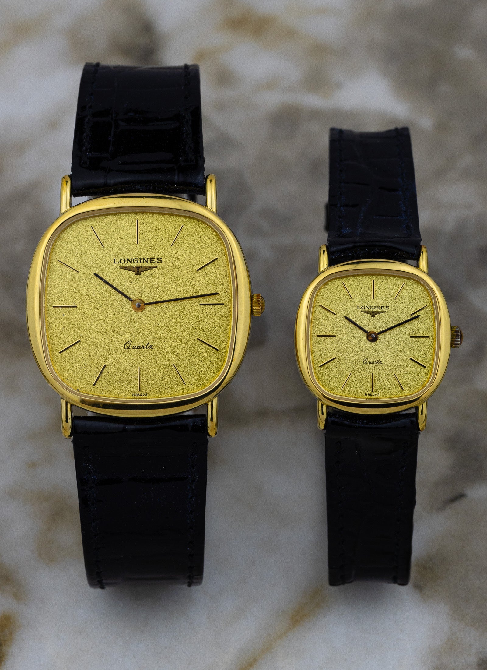 1980s Longines Quartz Duo – Ladies & Gentlemen, Full Set