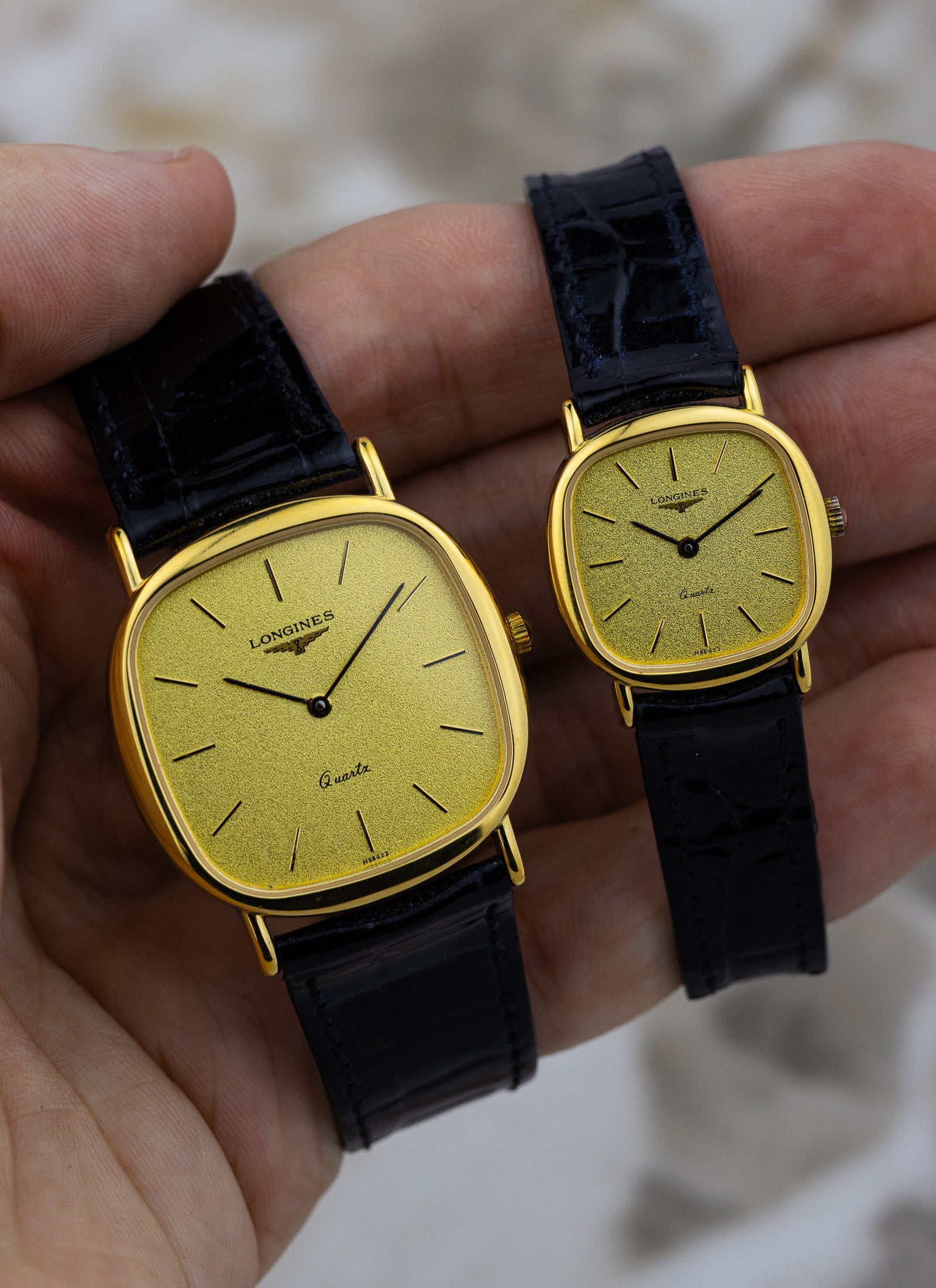 1980s Longines Quartz Duo – Ladies & Gentlemen, Full Set