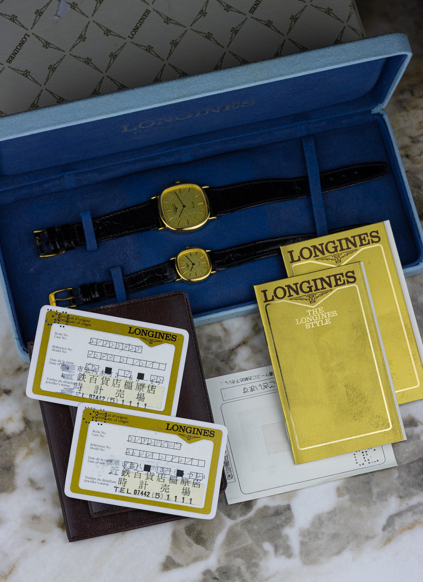 1980s Longines Quartz Duo – Ladies & Gentlemen, Full Set