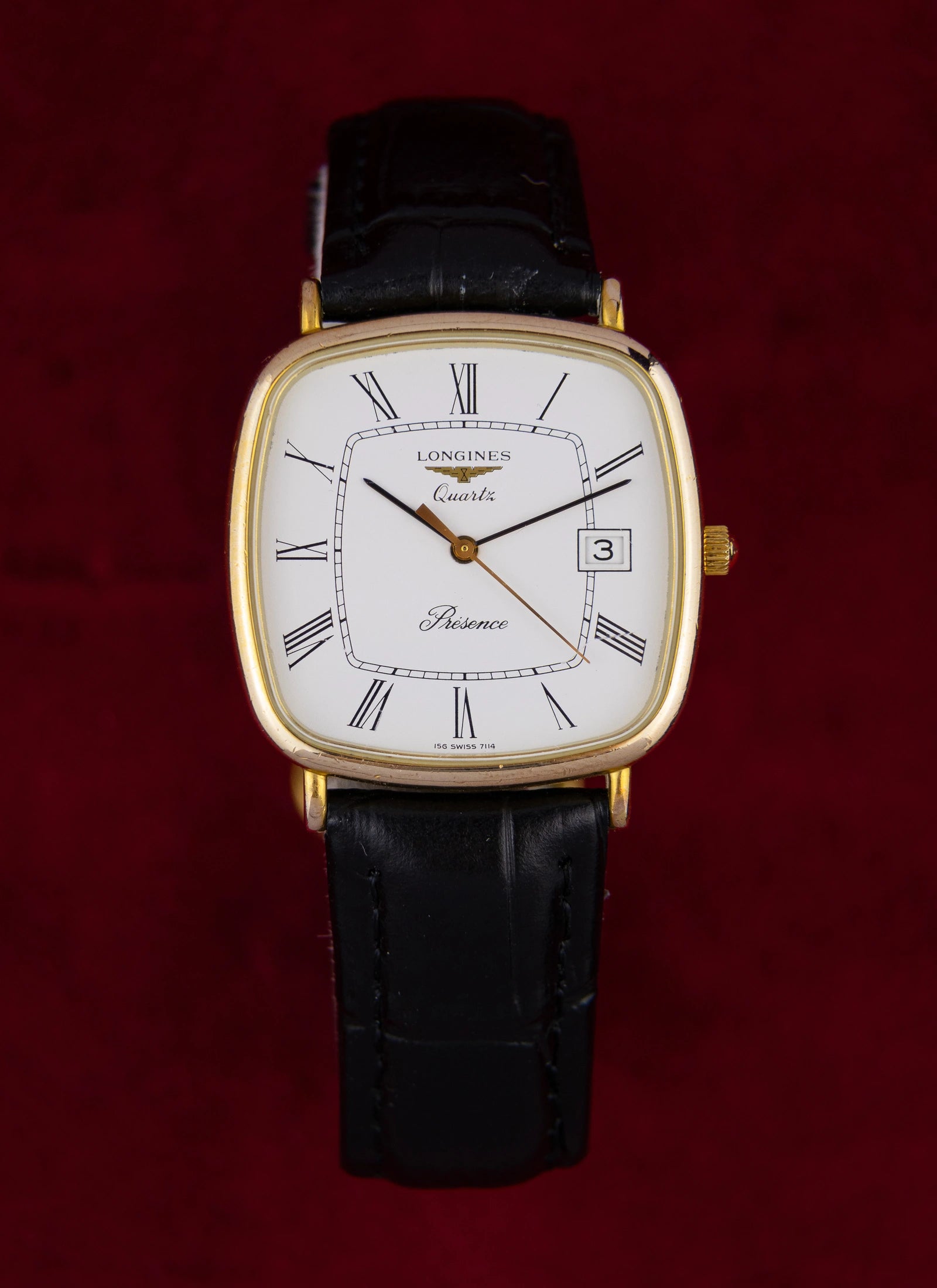 1980s Longines Presence 7114