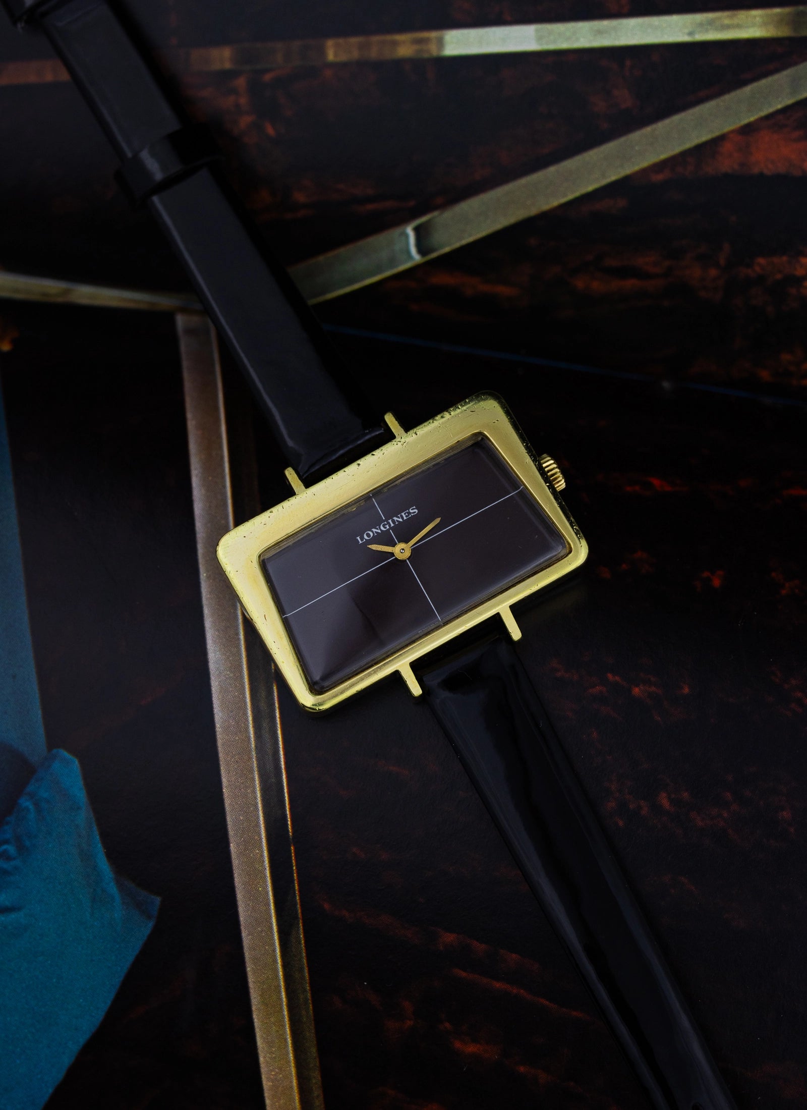 1970s Lady Longines Rectangular Chocolate Dial 5033-1 cal. 5601 Serviced