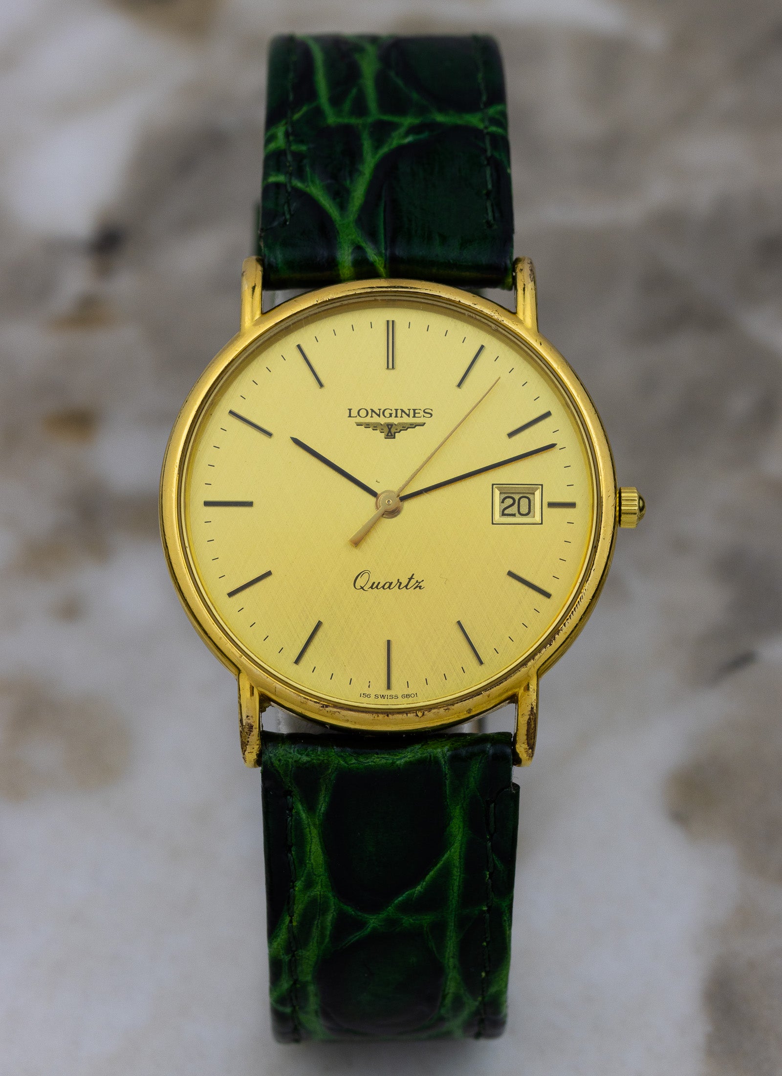 1990s Longines Quartz Linen Dial