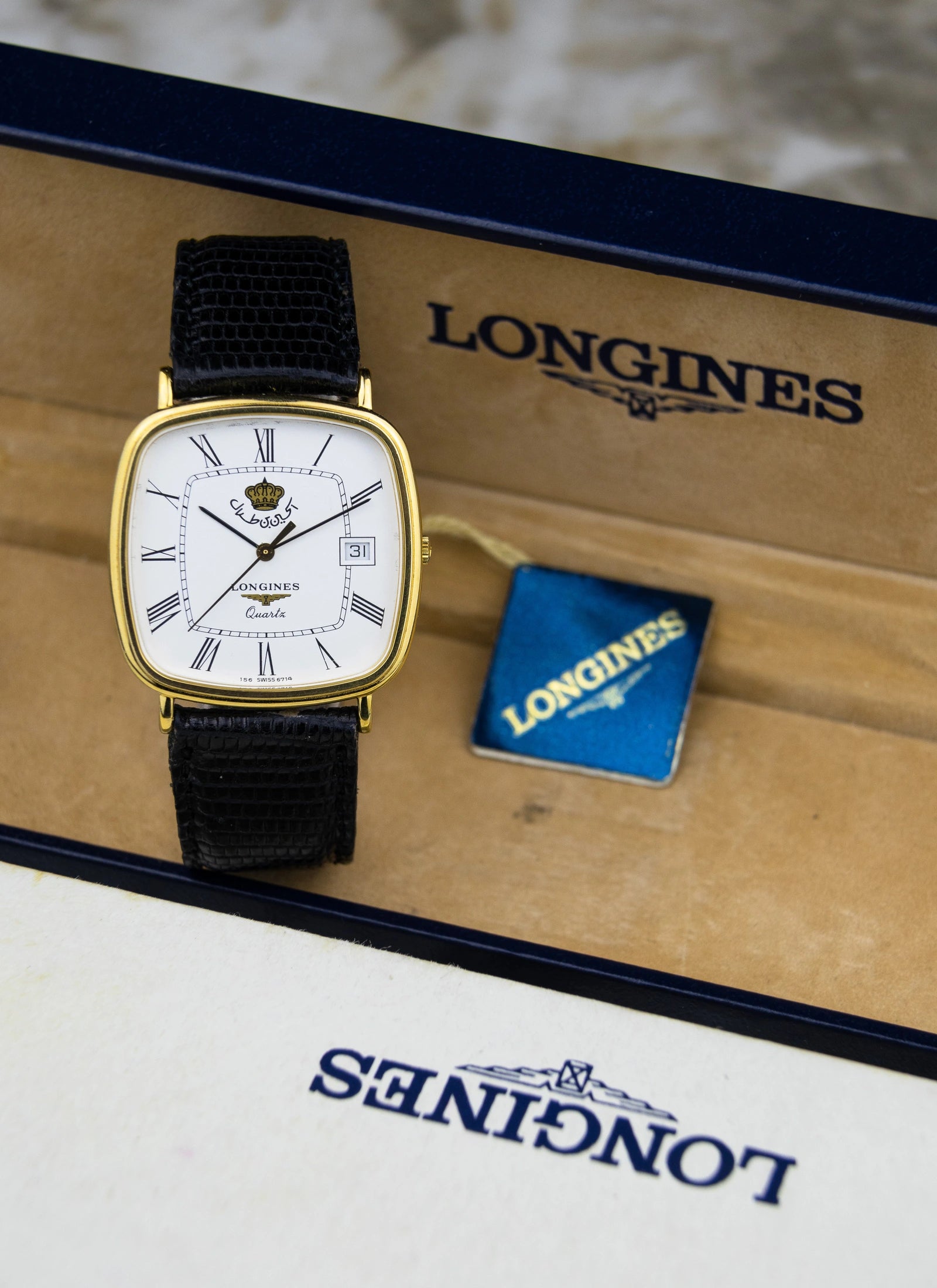 1980s Longines King Hussein Quartz NOS/MINT