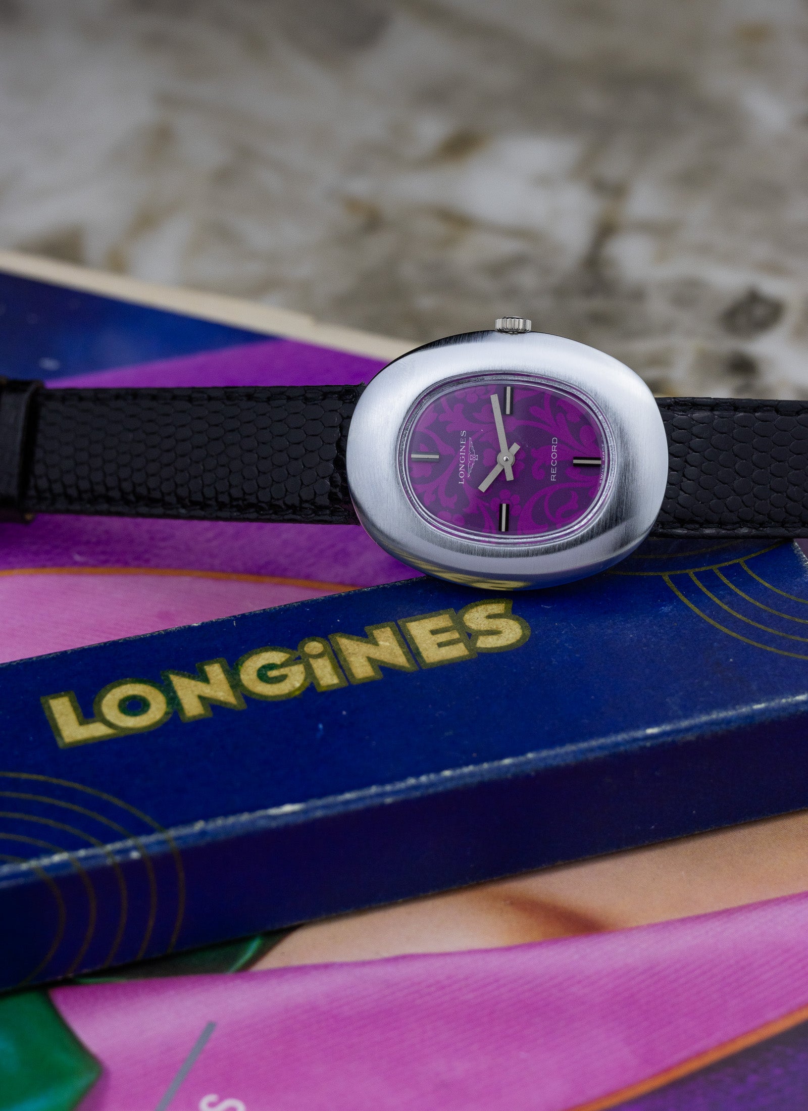 1970s Longines Record NOS Box