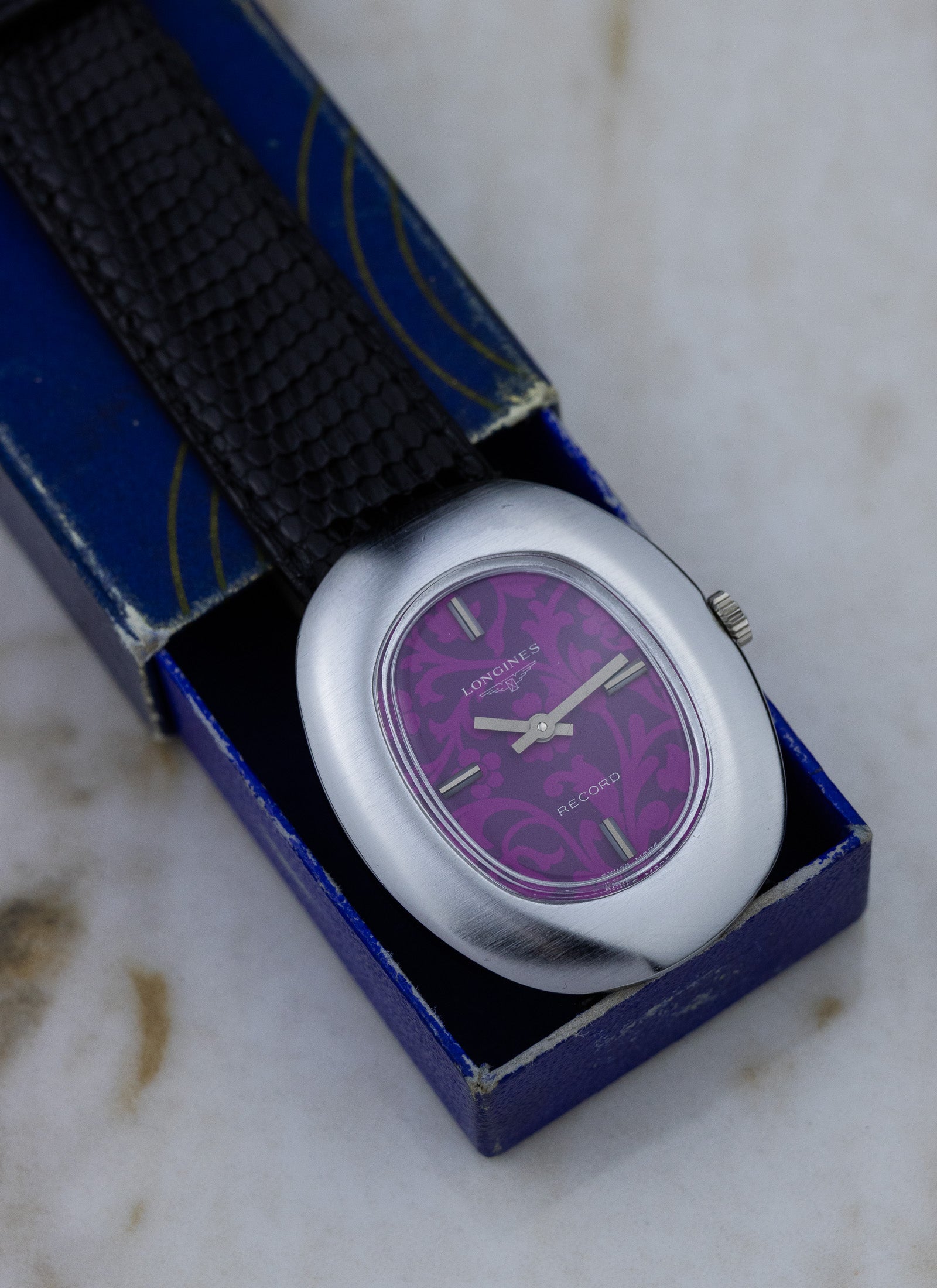1970s Longines Record NOS Box
