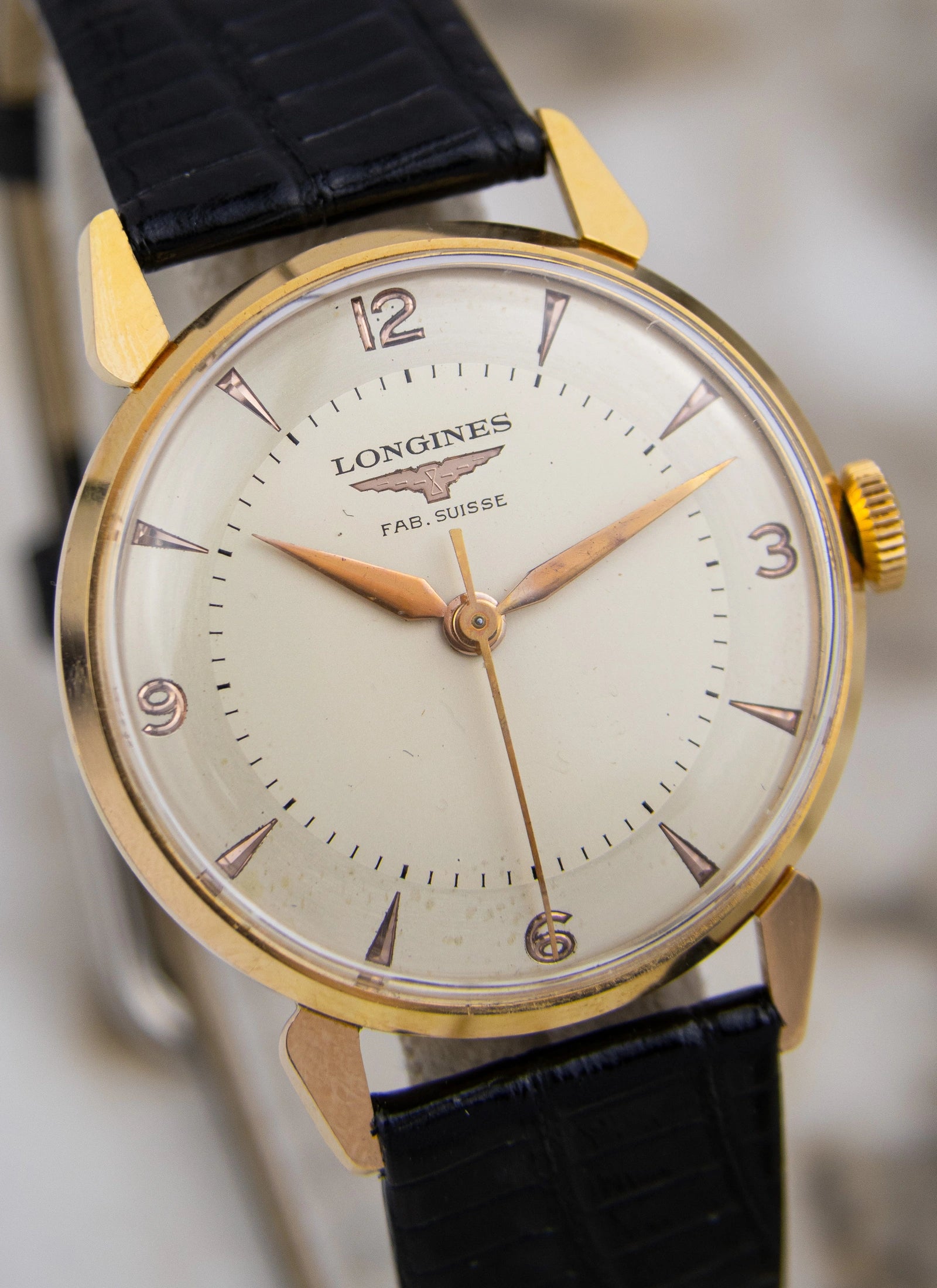 1953 18K Longines Fab. Suisse cal. 27MS