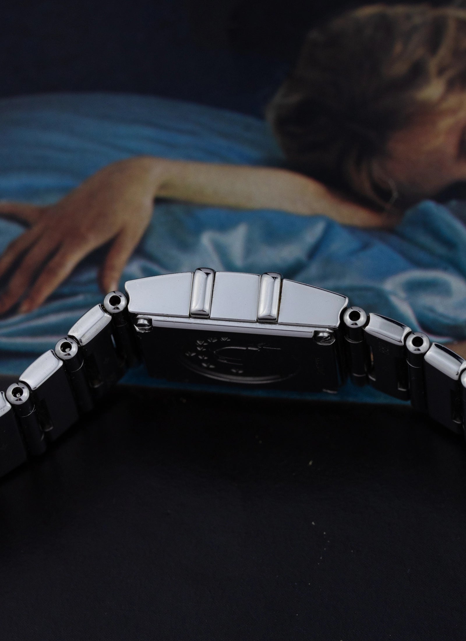 1998 Lady Omega Constellation Square MOP & Diamonds 895.1246 cal. 1376