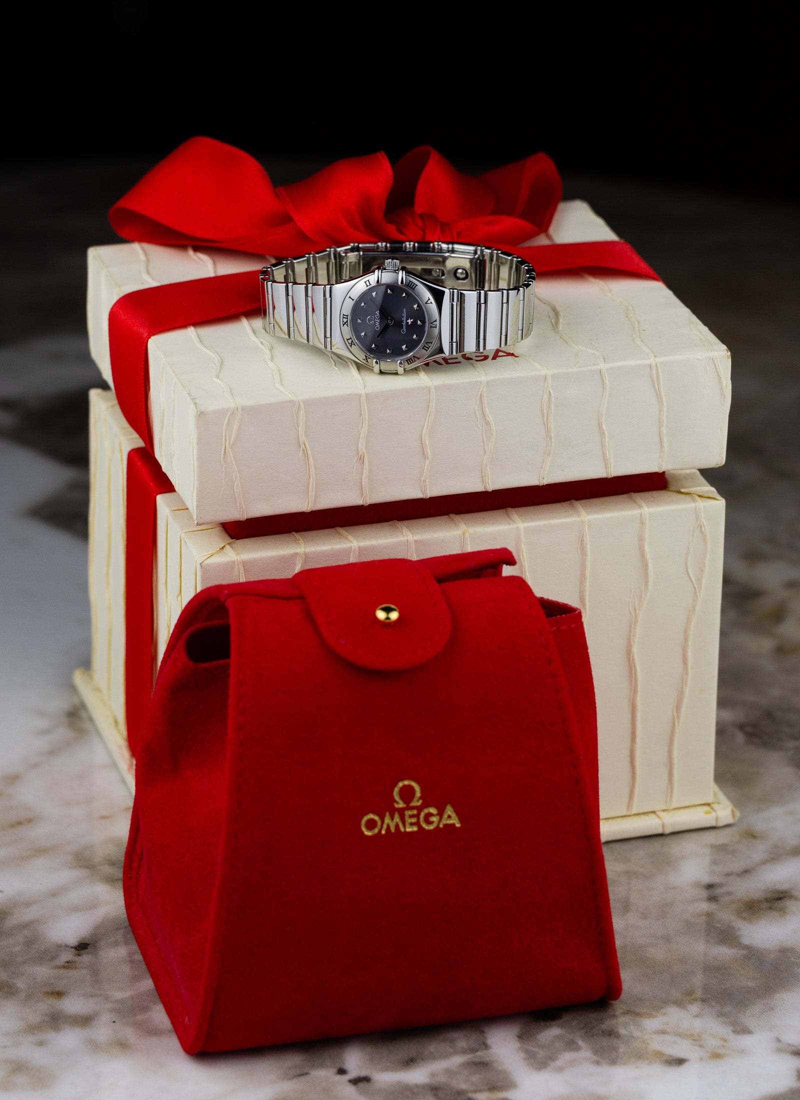 2010s Lady Omega Constellation My Choice Gray Dial 795.1243 cal. 1456 Box