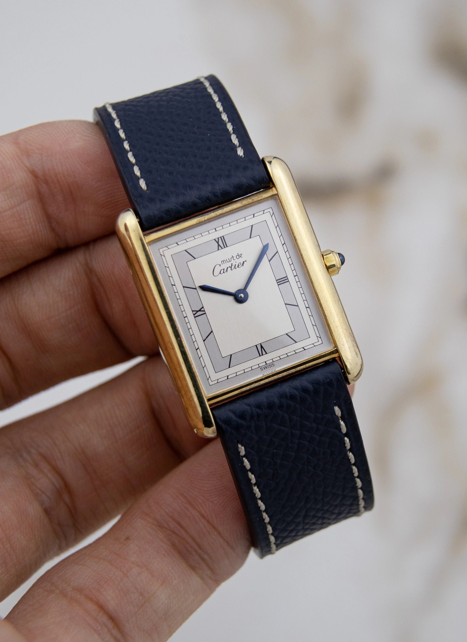 1990s Must de Cartier Tank Art Deco