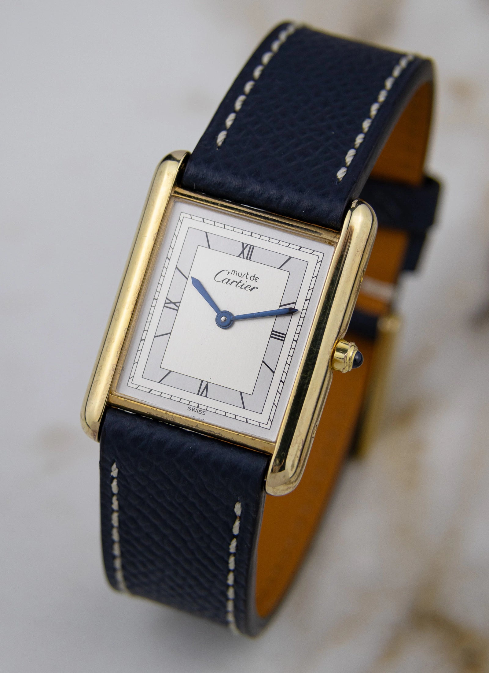 1990s Must de Cartier Tank Art Deco